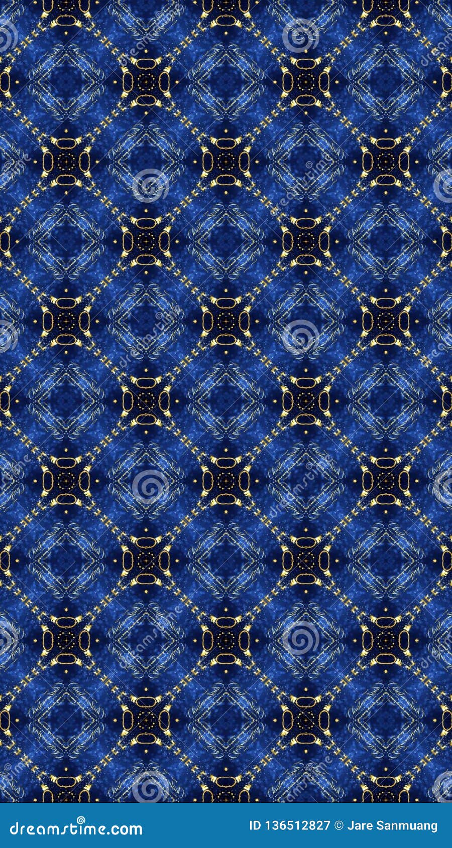 Oriental Seamless Geometric Pattern.grid Seamless Floral Pattern And ...