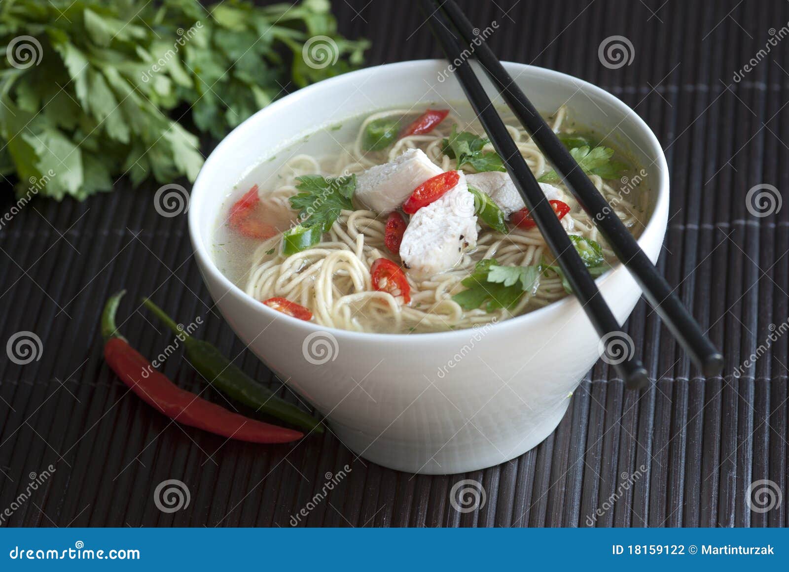 Oriental soup stock photo. Image of green, heat, peppers 18159122
