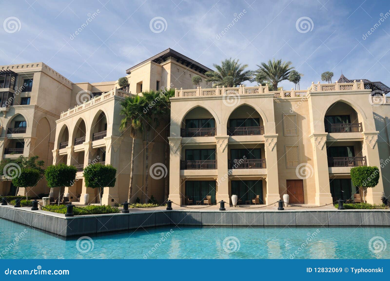 Oriental Style Architecture in Dubai Stock Image Image of arabic