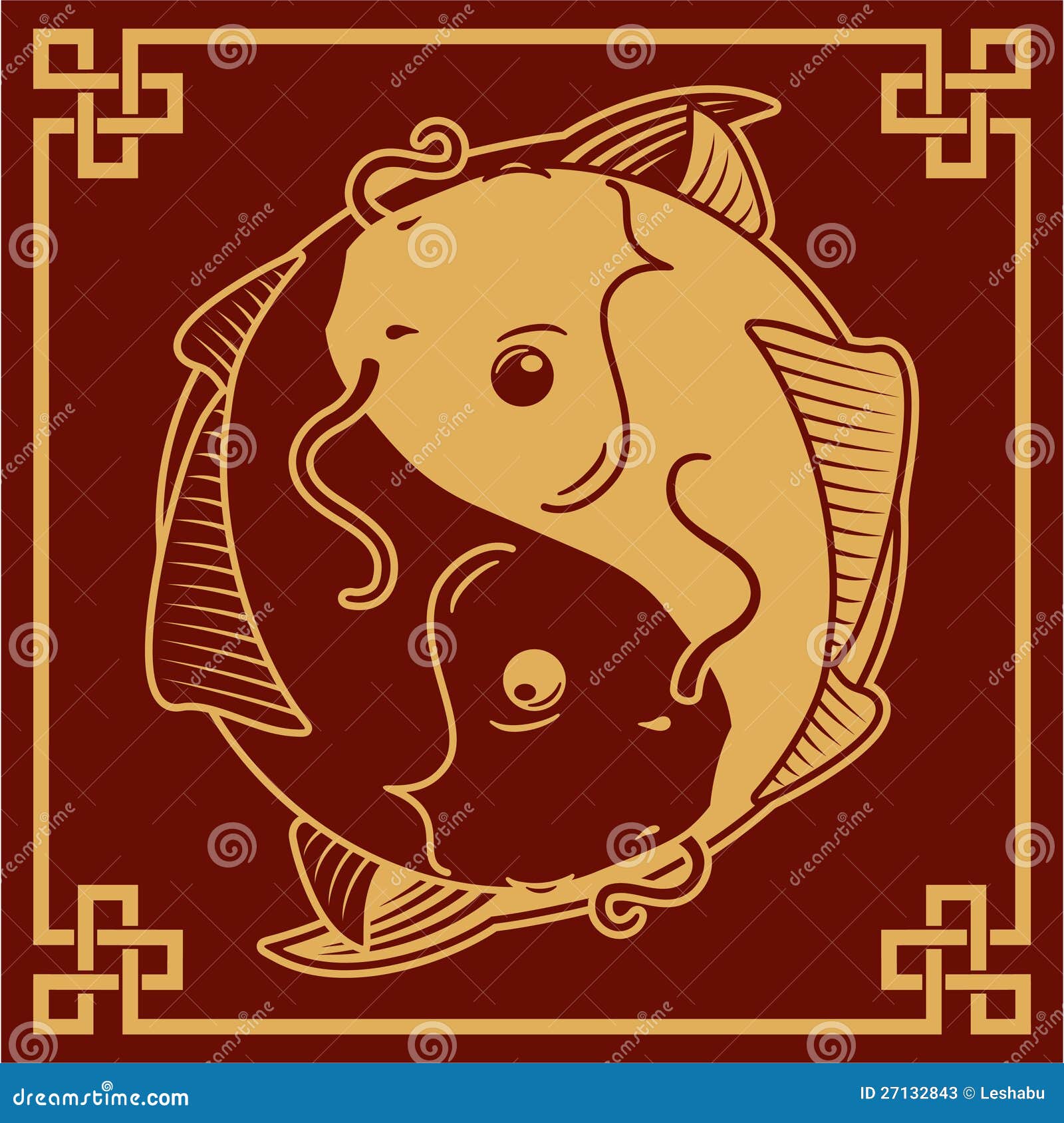 Oriental Yin Yang Fish Symbol Stock Photos Image 27132843