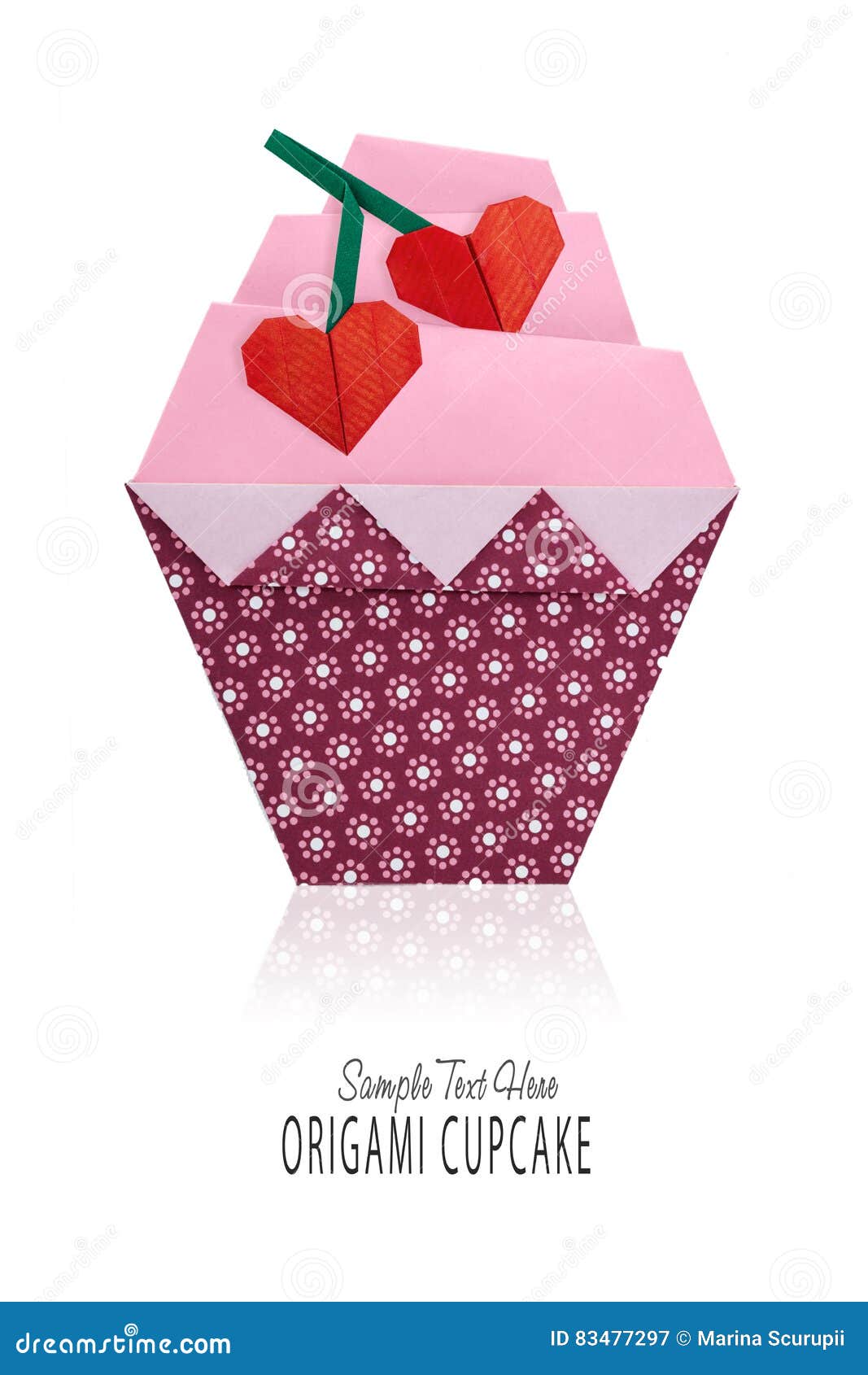Origami Art Cupcake Stock Image Image Of Cupcake Birthday Origami Art Cupcake Stock Image Image Of Cupcake Birthday