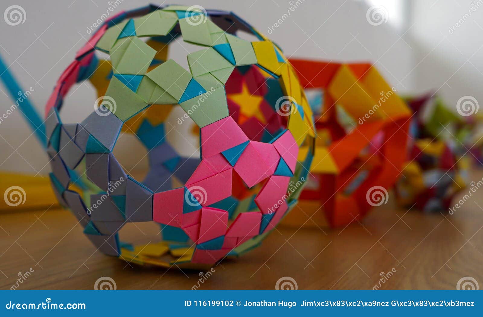 origami ball and geometries