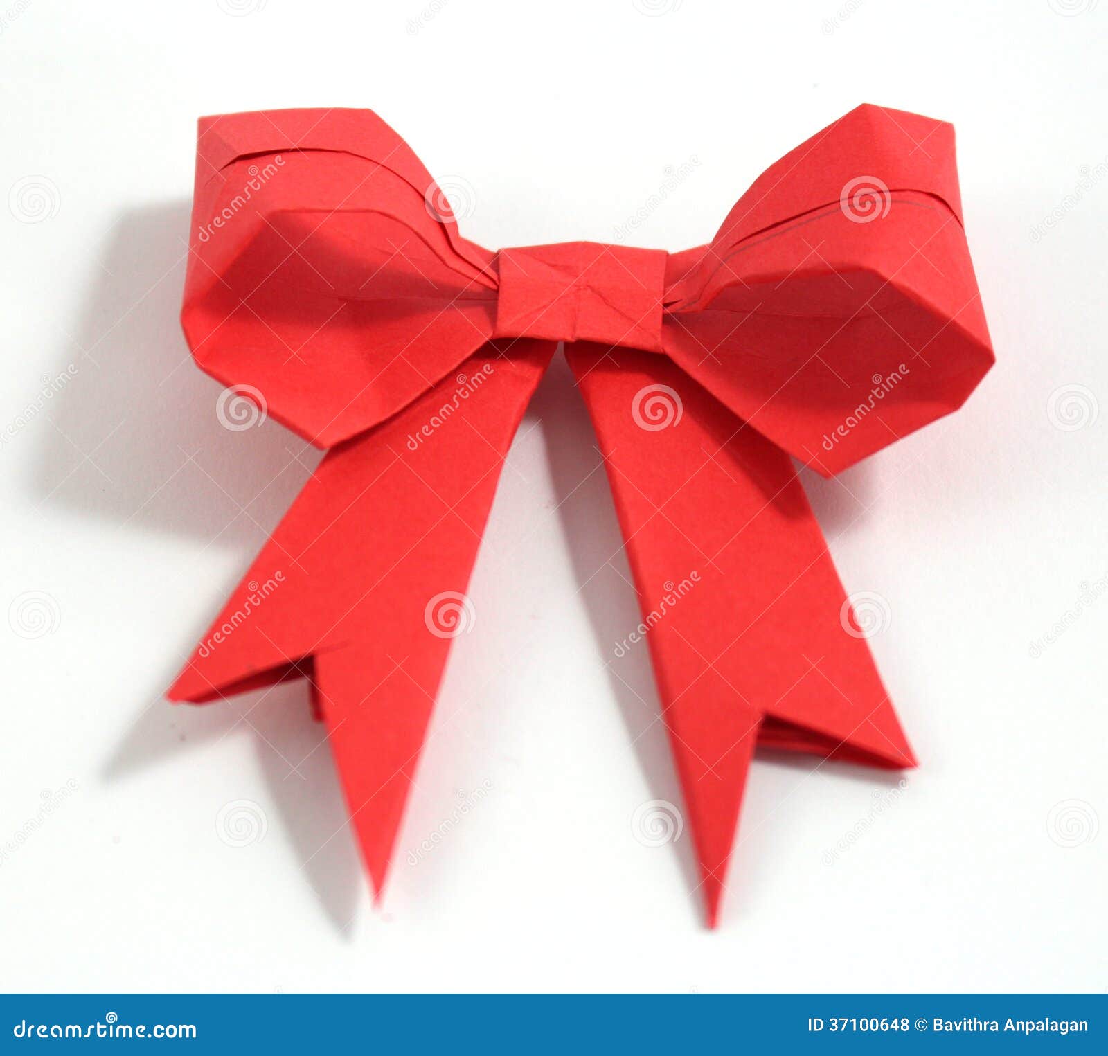 Origami bow photo. Image of bright - 37100648