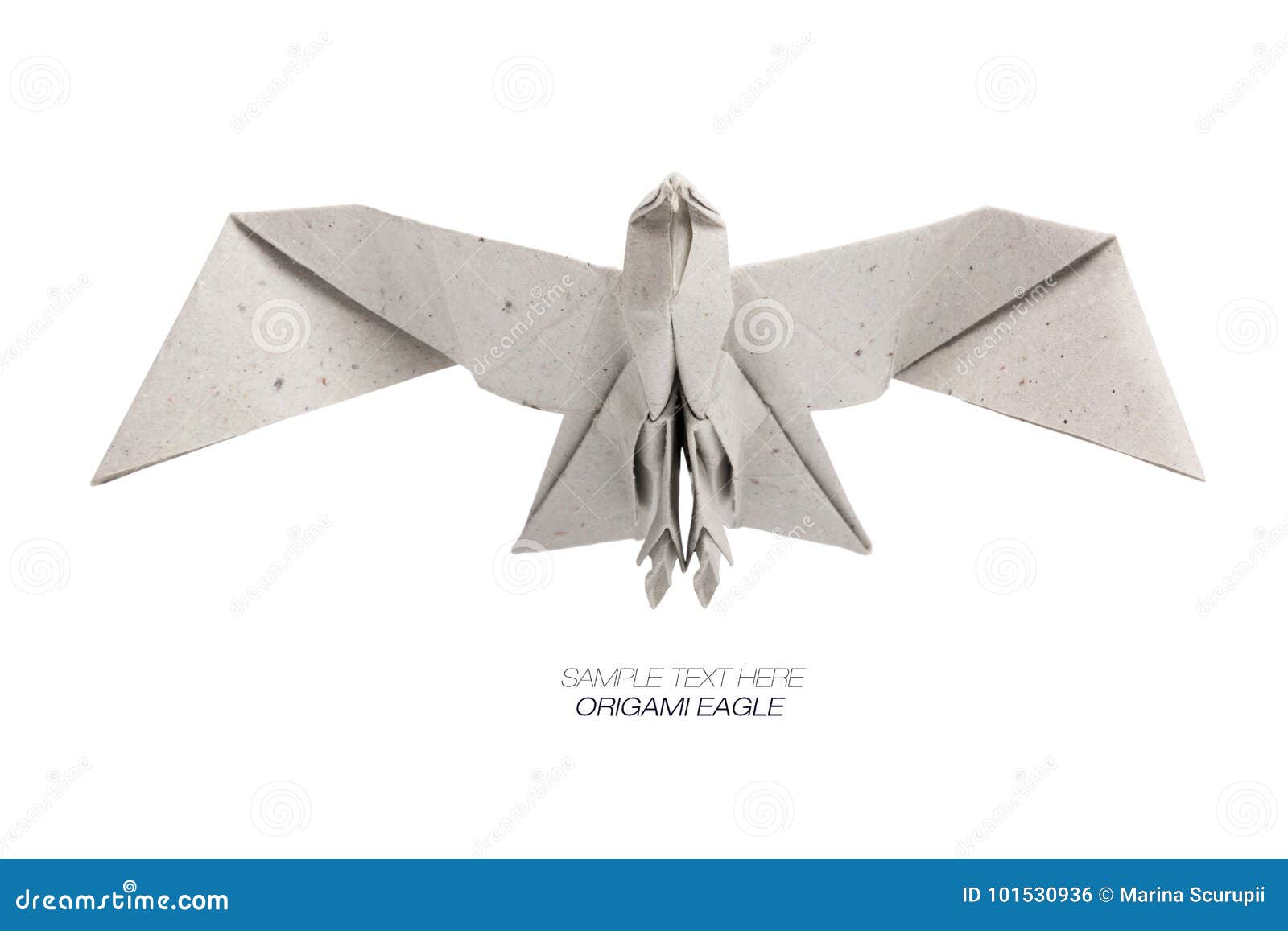 Origami Eagle of Craft Paper Stock Photo - Image of nature, craft: 101530936