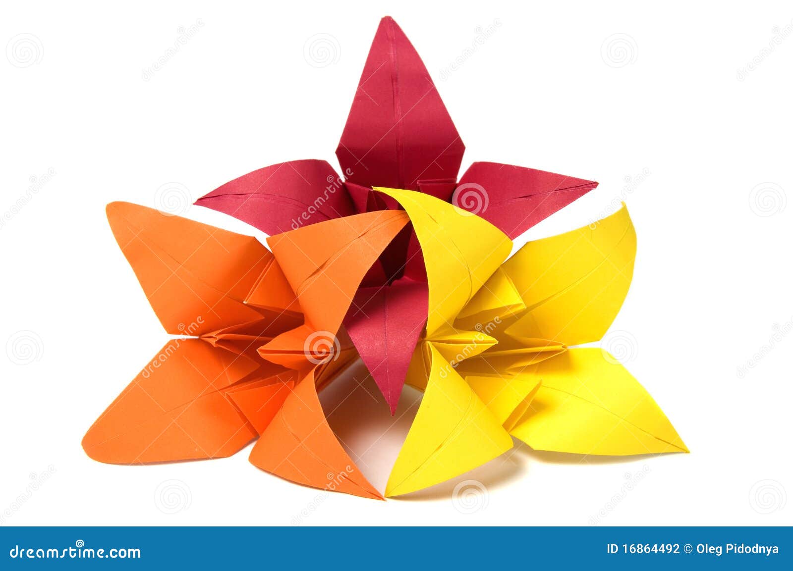 Origami flowers stock photo. Image of traditional, object 16864492
