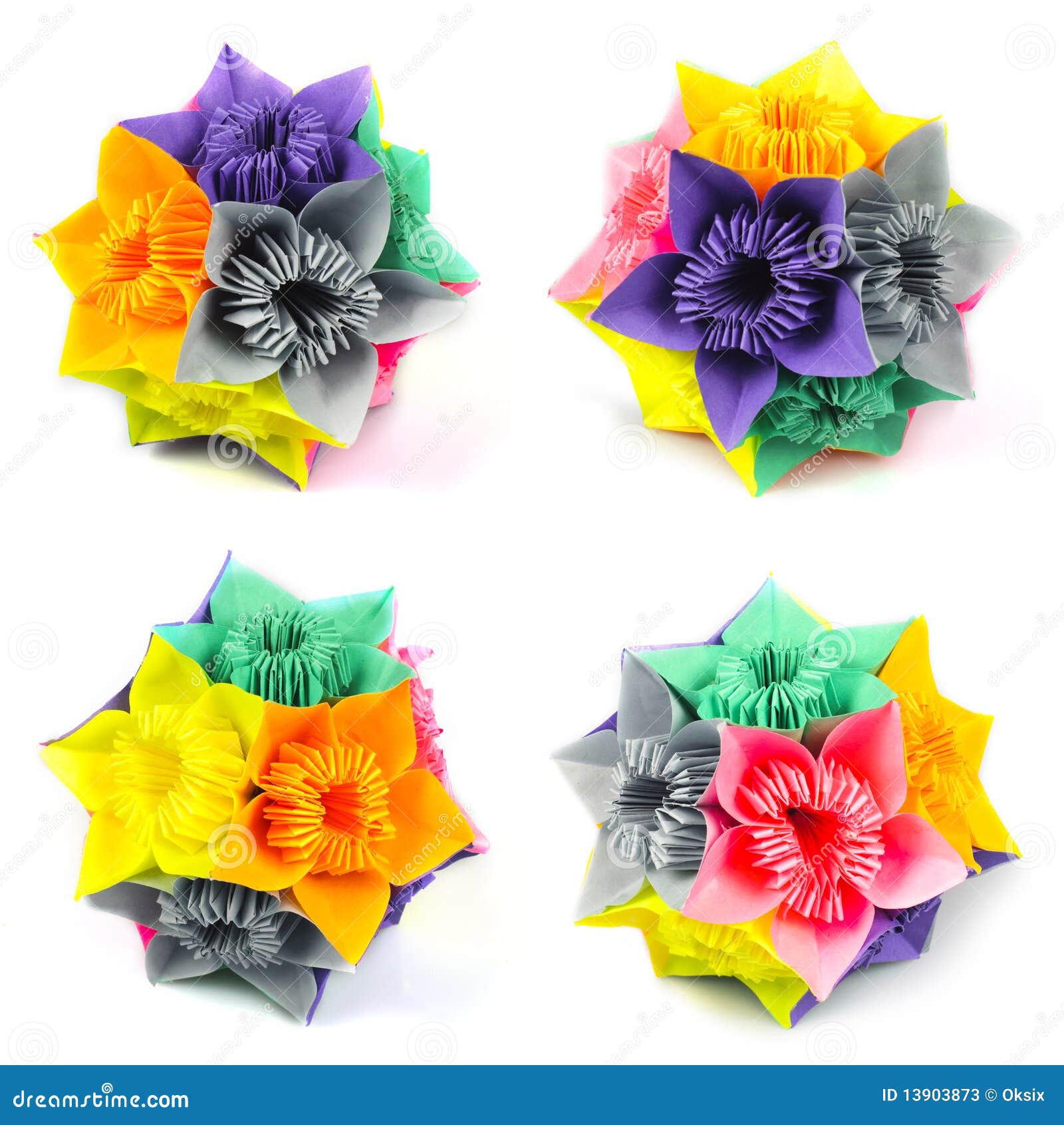 Origami kusudama flower stock image. Image of sign, japan 13903873