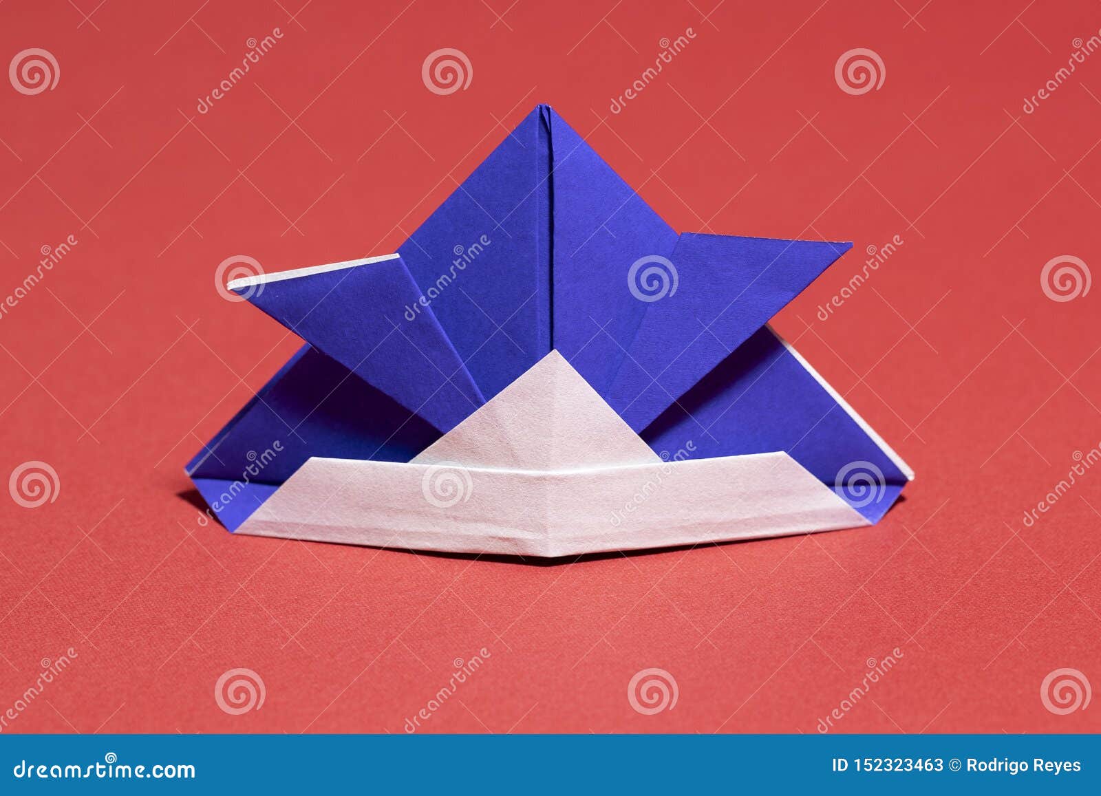 Origami Samurai Helmet (Blue)