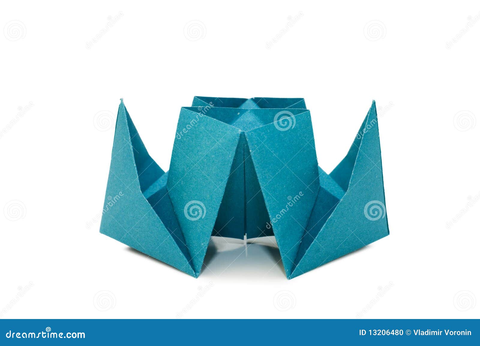 Origami Ship Isolated Over White Stock Photo - Image: 13206480