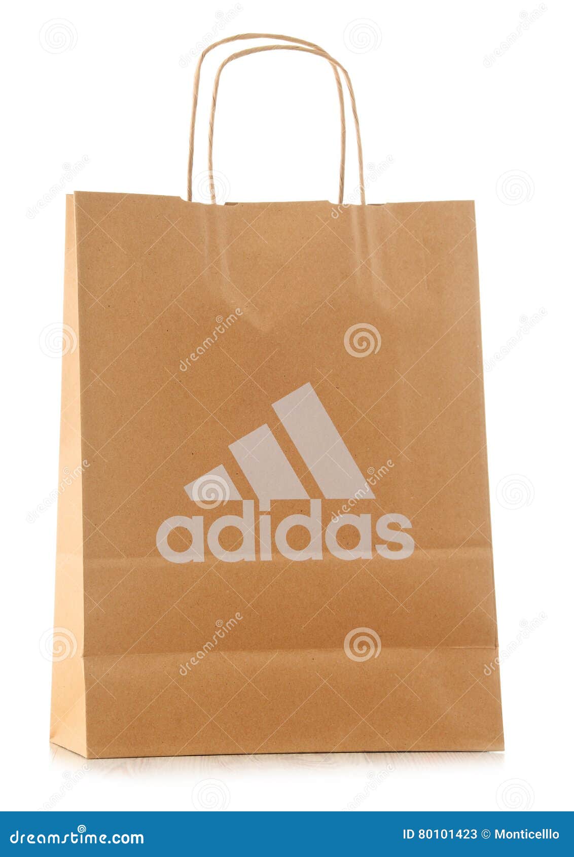 Original Adidas Paper Shopping Bag Isolated on White Editorial Stock ...
