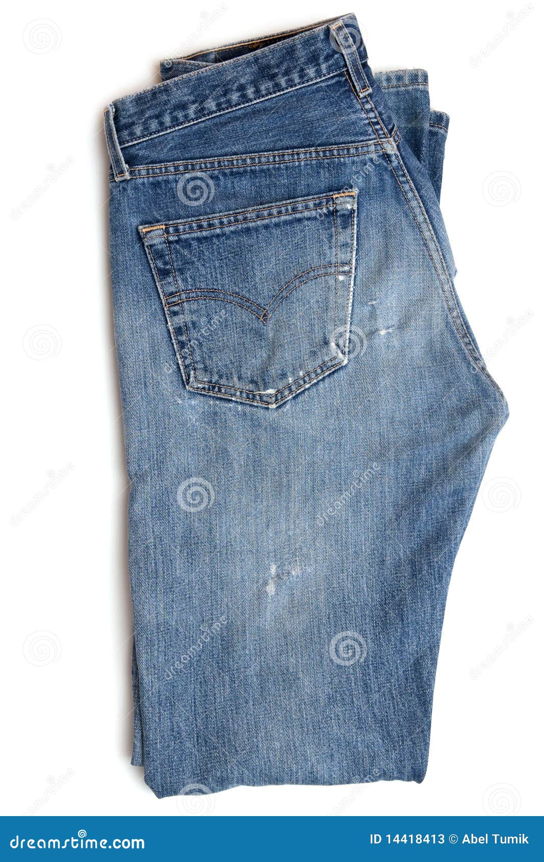 Original blue jeans stock image. Image of object, wear - 14418413