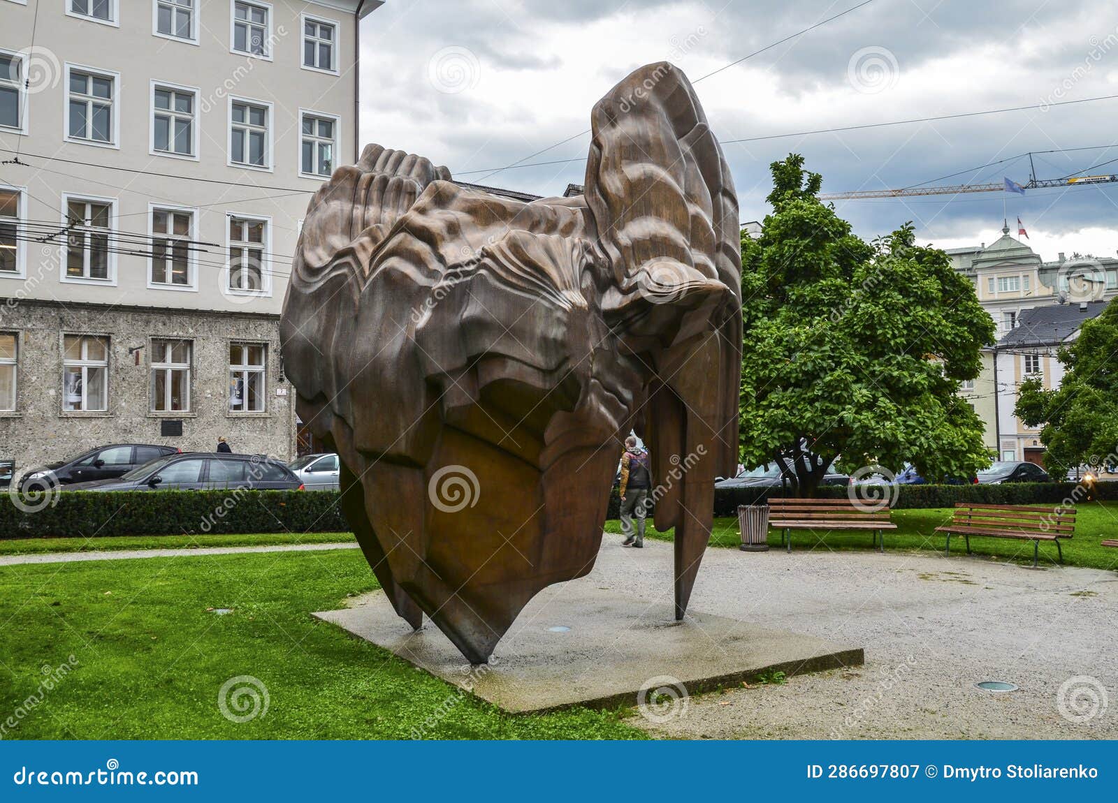 Bronze Sculpture Caldera by the English Artist Tony Cragg on Square ...