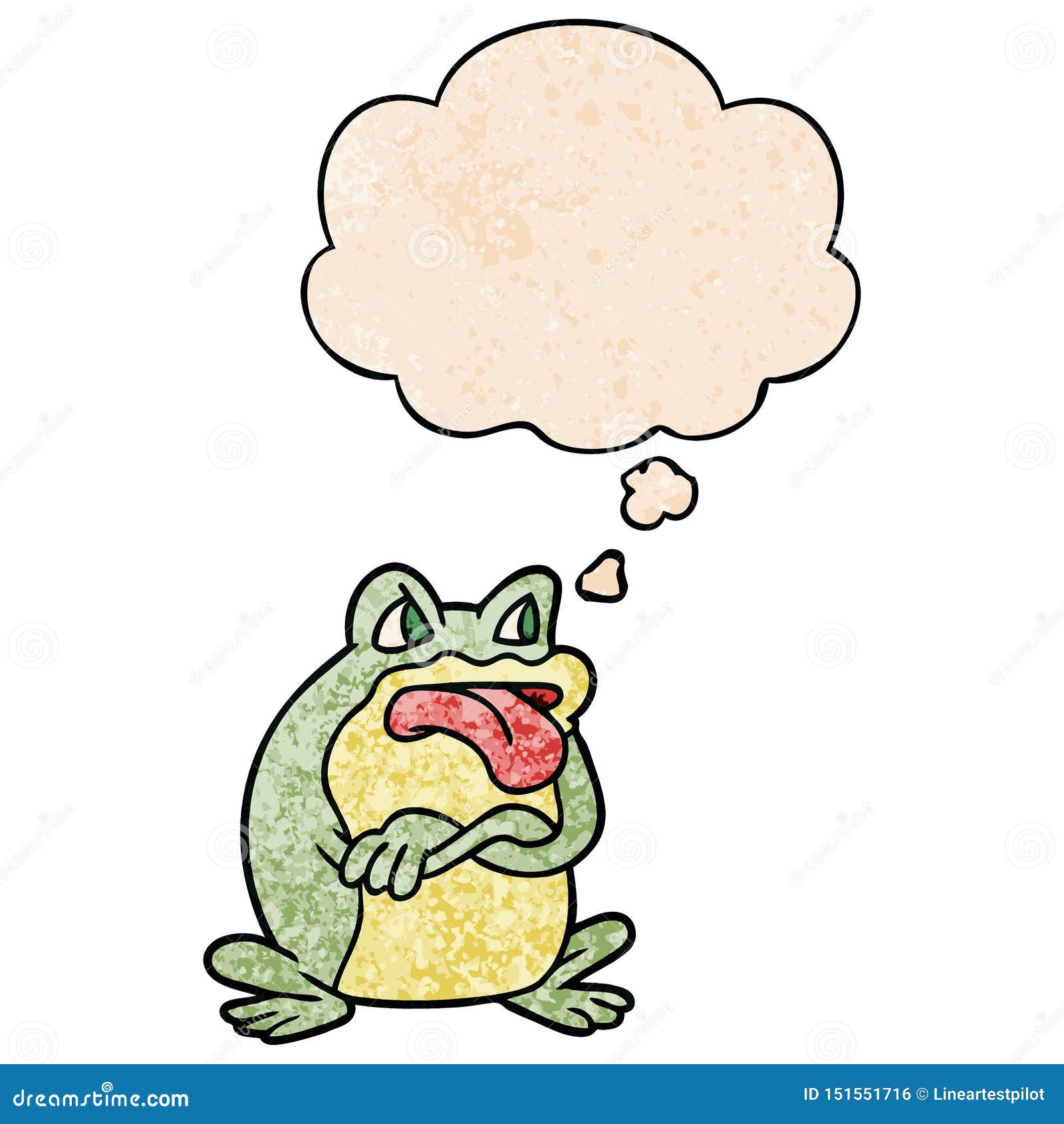 Grumpy Fat Frog Cartoon Character 21144673
