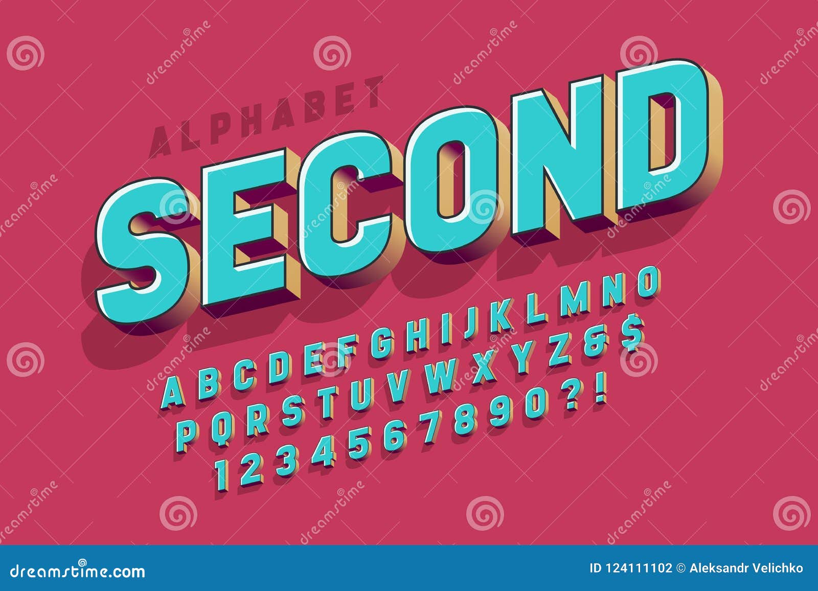 Download Original 3d Display Font Design Alphabet Letters And Numbers Stock Vector Illustration Of Lettering Alphabetical 124111102 Yellowimages Mockups