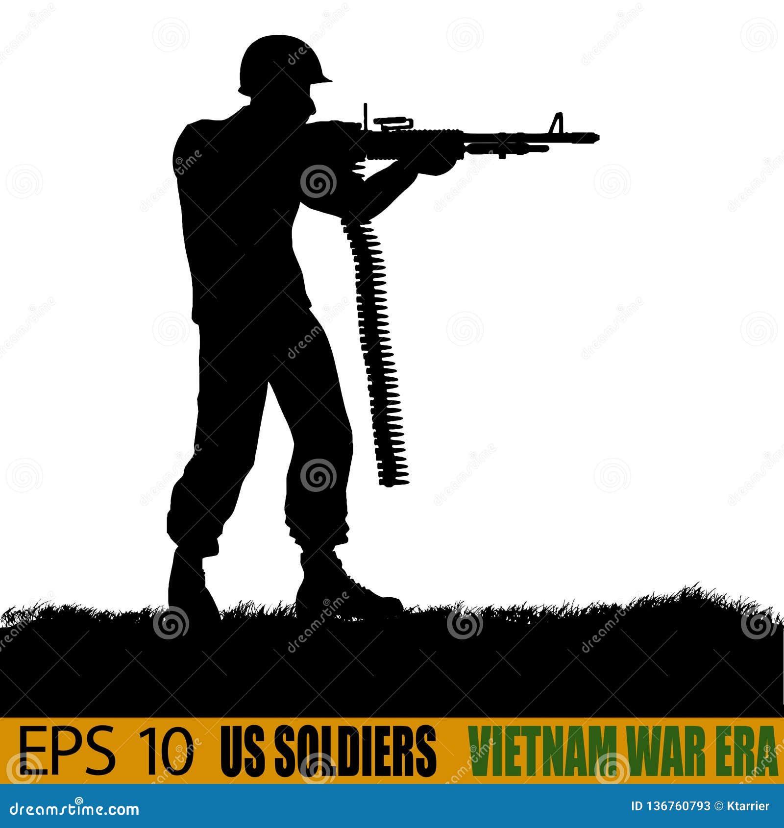 Download US Soldiers From Vietnam War Era Stock Vector ...