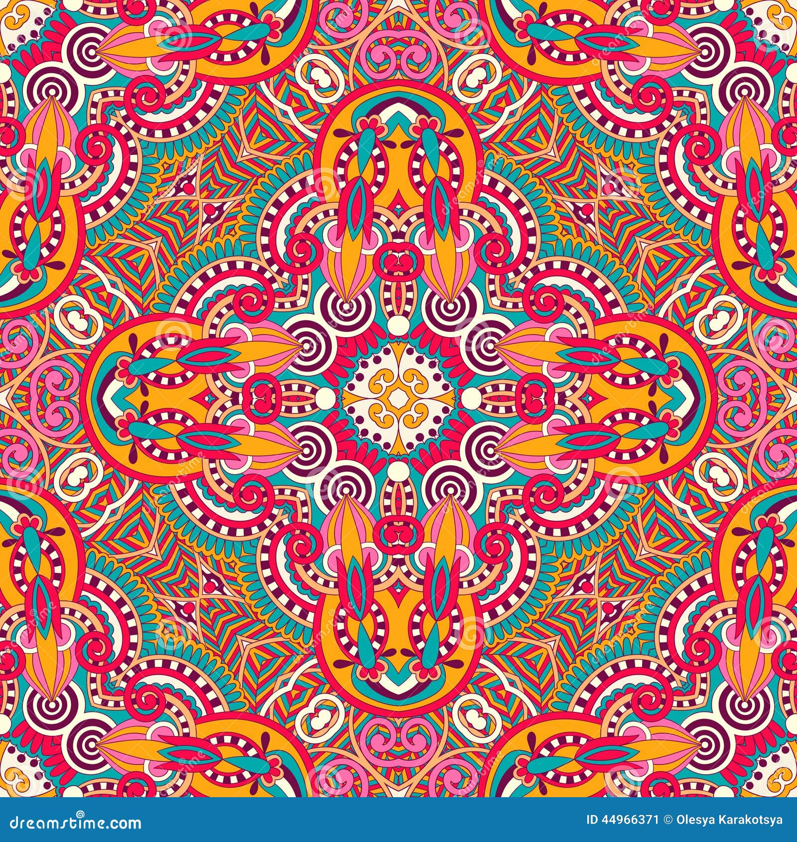 Original Retro Paisley Seamless Pattern Stock Vector Illustration of