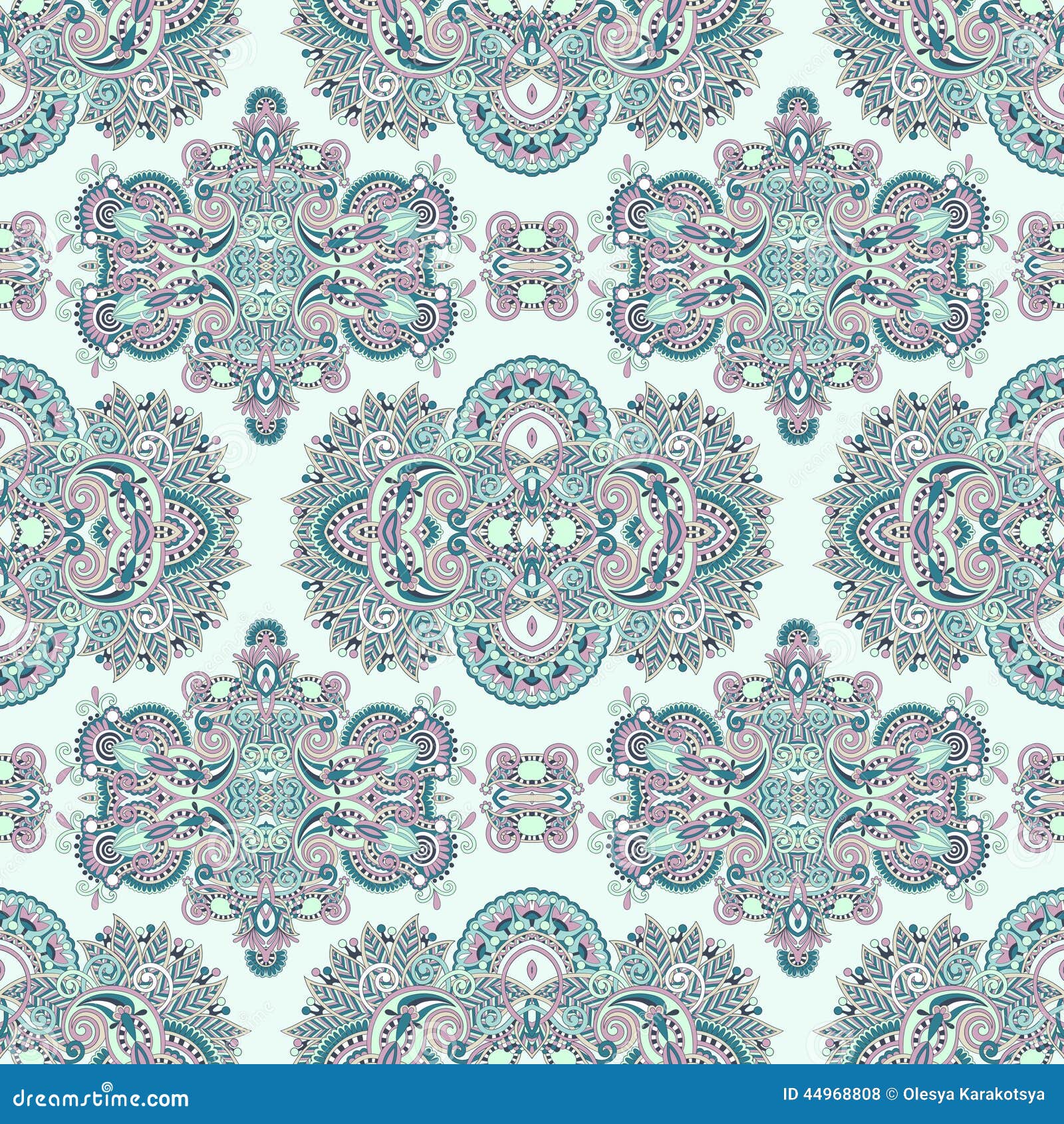 Original Retro Paisley Seamless Pattern Stock Vector Illustration of