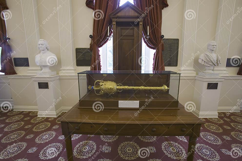 Original Speakers Chair from House of Burgesses Editorial Image - Image