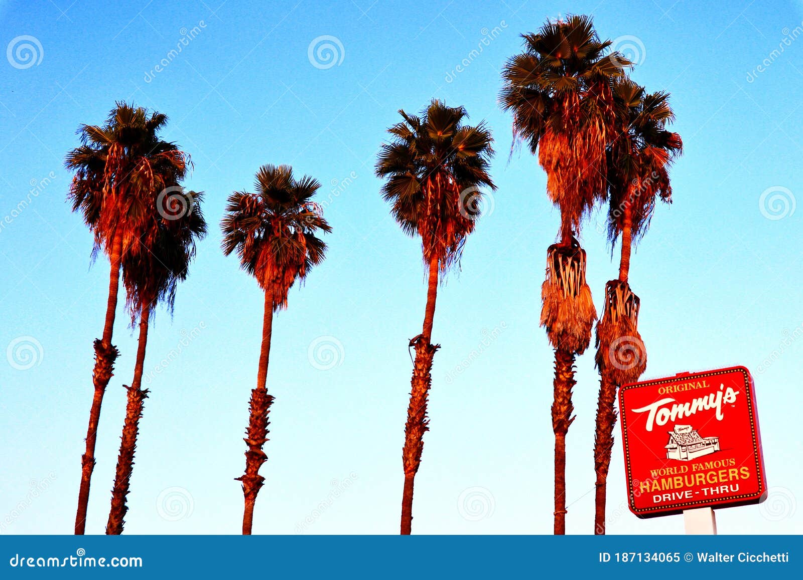 Original Tommy`s World Famous Hamburgers, Fast Food Restaurant on
