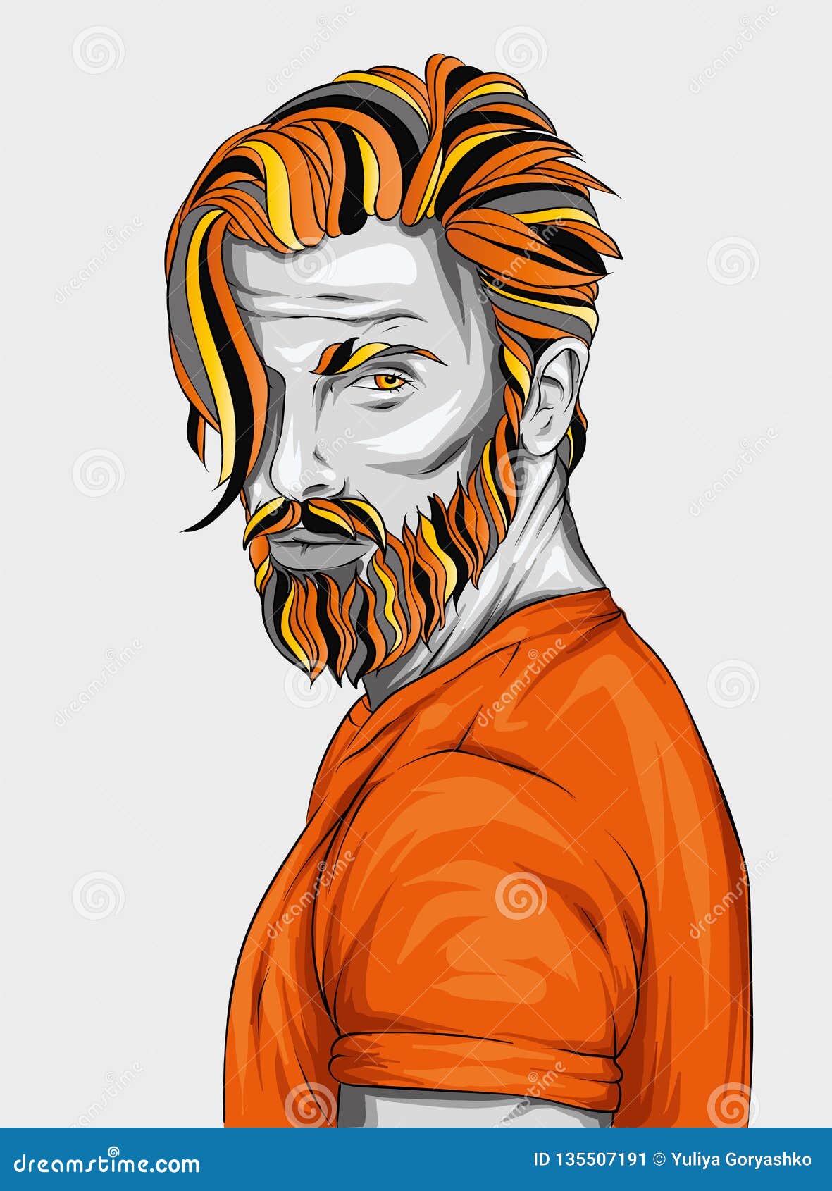 Original Vector Illustration, Man with Fashionable Hairstyle. Hipster. Print on a T-shirt or Sticker. Bearded Man. Stock Vector - Illustration of poster, mustache: 135507191 Original Vector Illustration, Man with Fashionable Hairstyle. Hipster. Print on a T-shirt or Sticker. Bearded Man. Stock Vector - Illustration of poster, mustache: 135507191