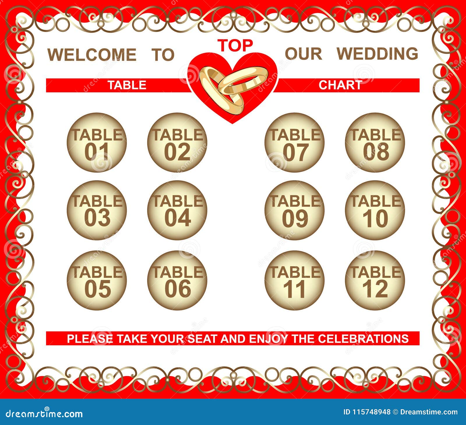 Guest Table Seating Chart