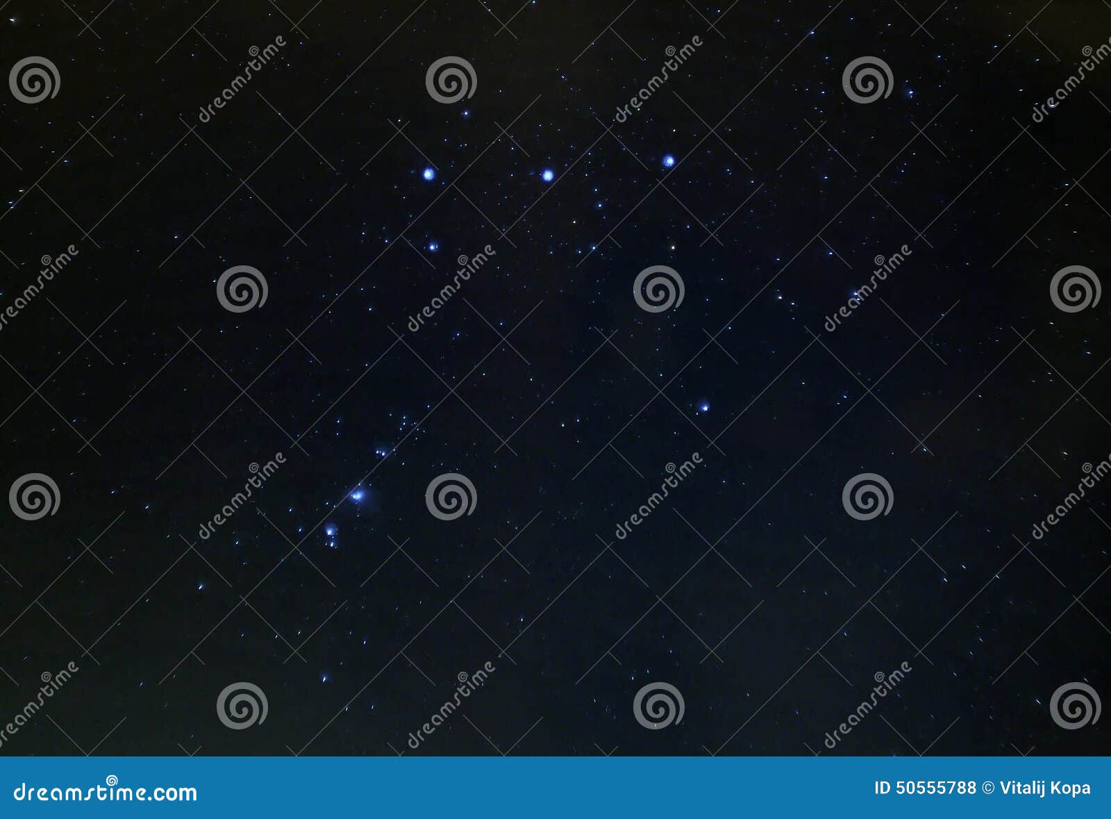 orion constellation stars in night sky