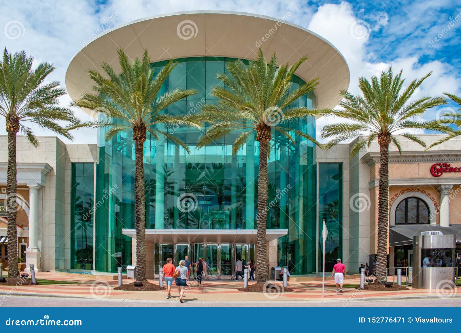 Walking through The Mall at Millenia in Orlando, Florida 