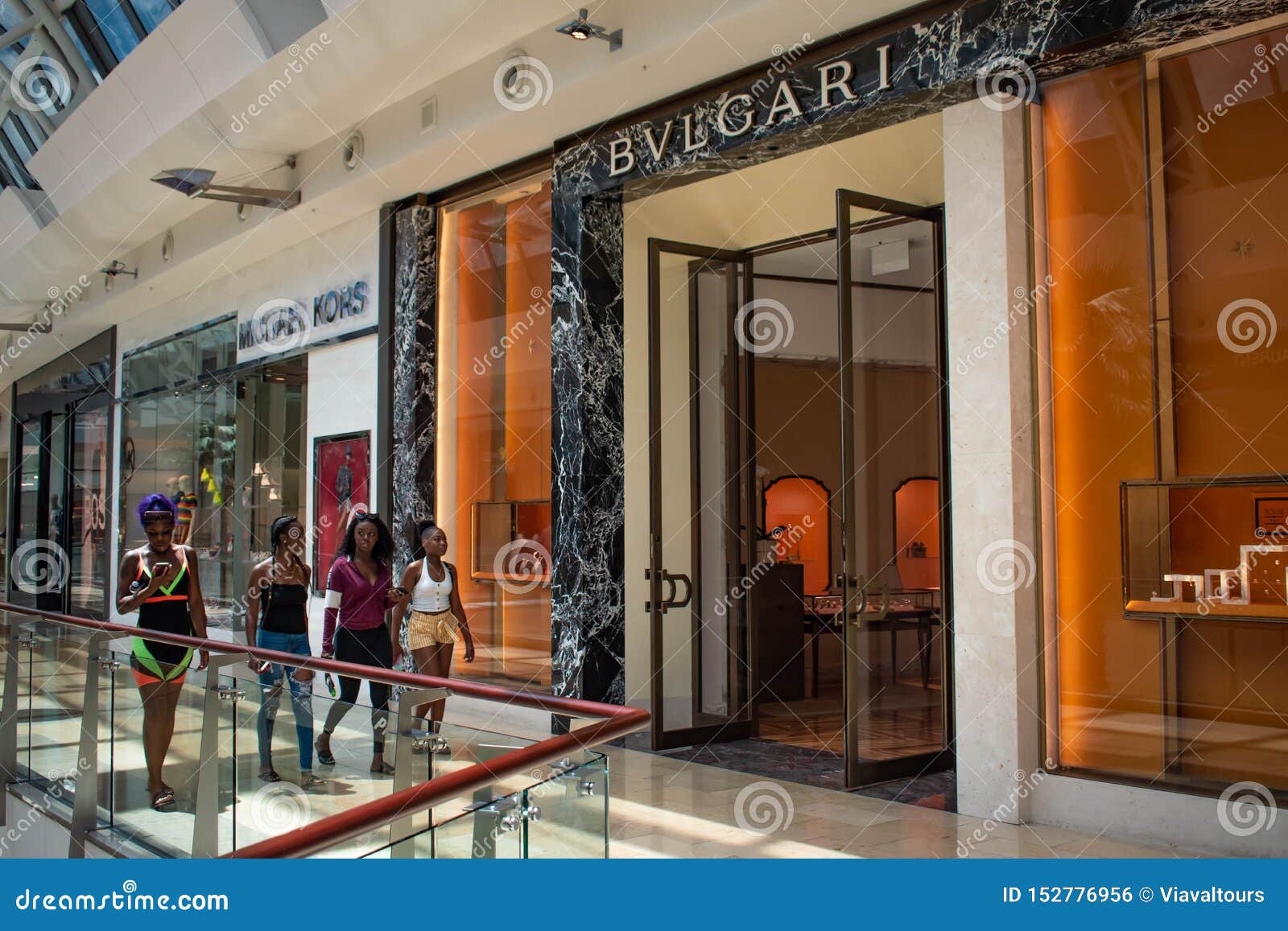 Orlando Florida June 6 2019  Michael Kors and Bvlgari stores in The  Mall at Millenia Stock Photo  Alamy
