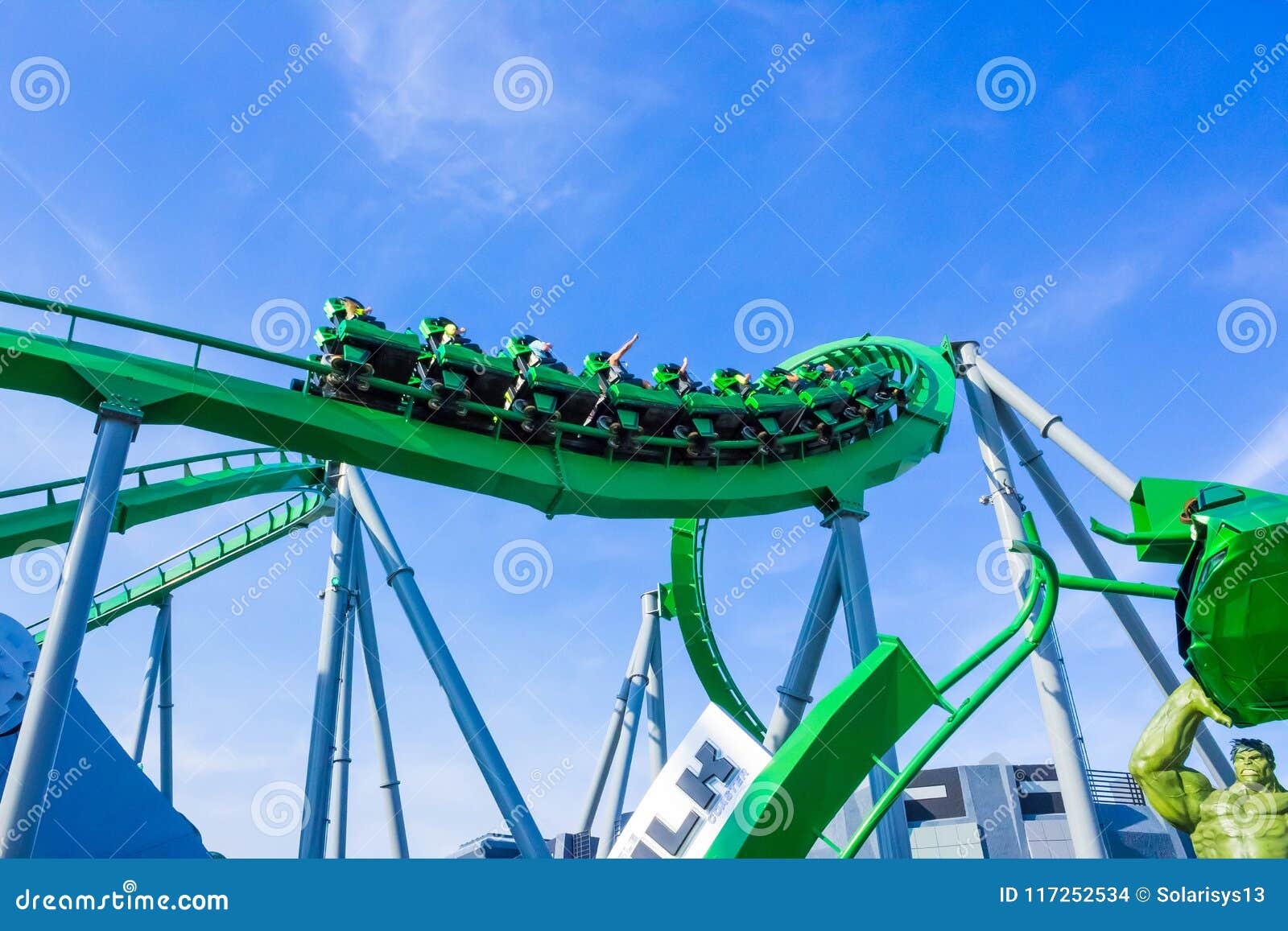 The Incredible Hulk Coaster at Universal's Islands of Adventure