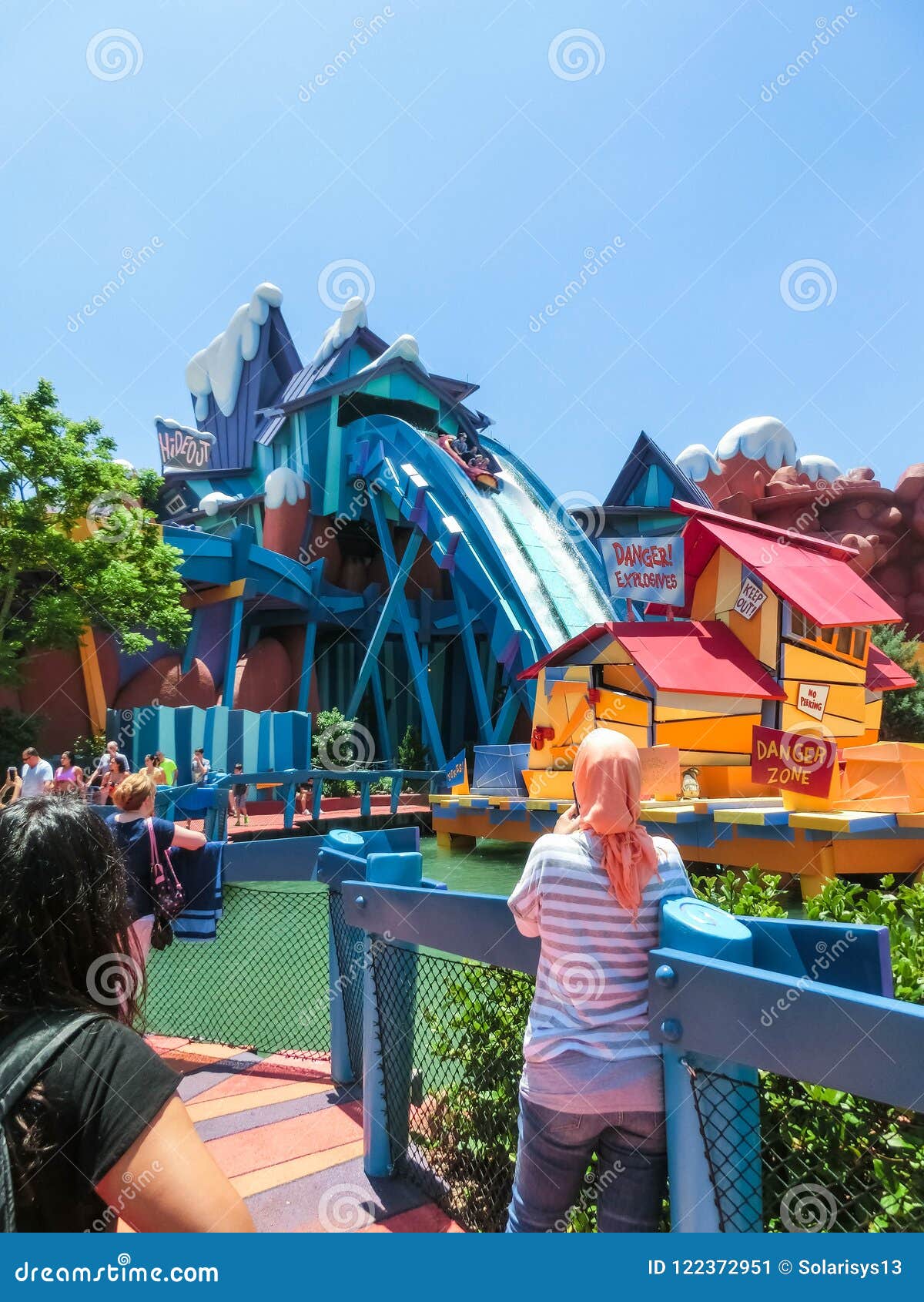 Orlando, Florida, USA - May 09, 2018: Ride Toon Lagoon. Islands Of