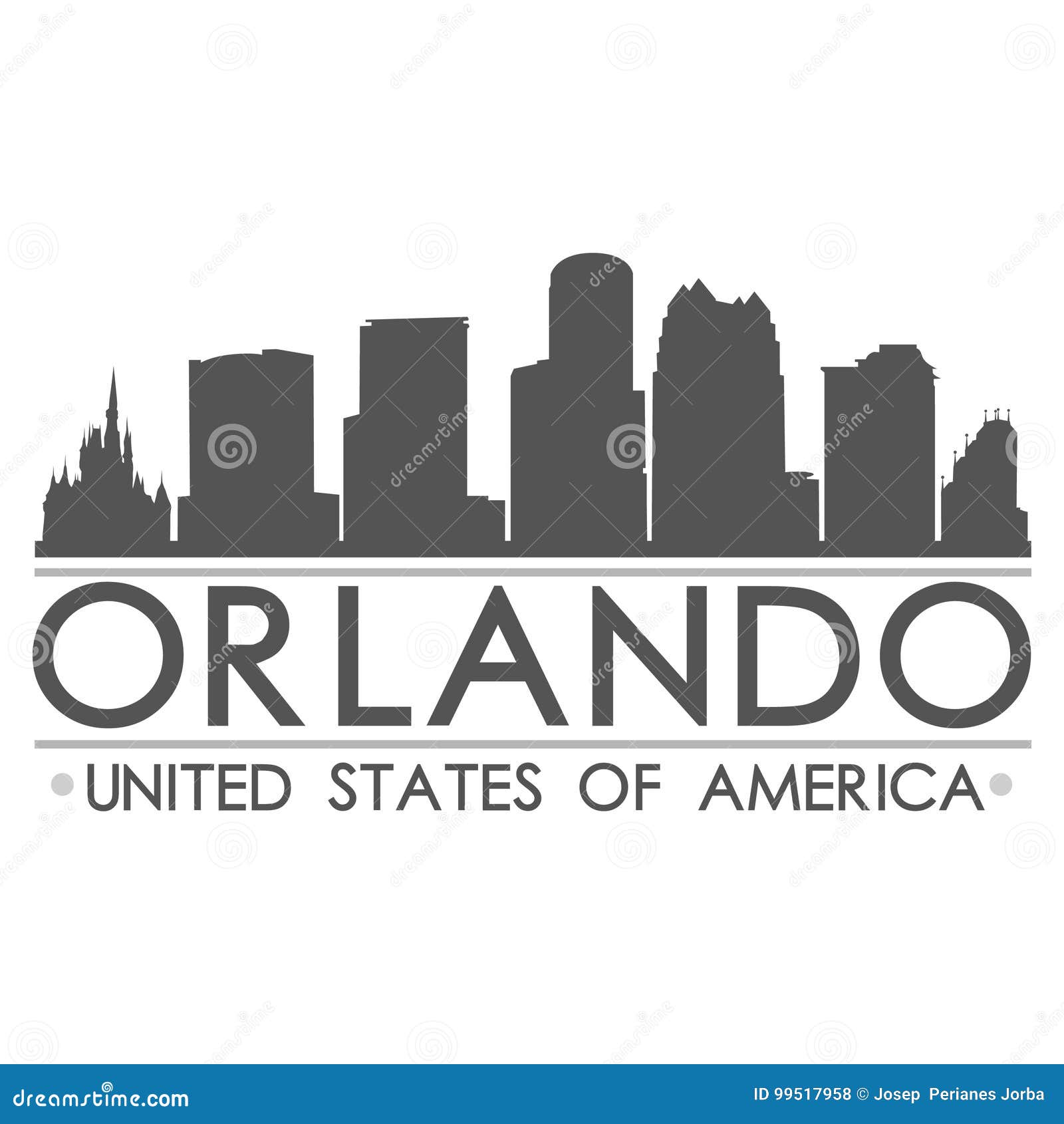 Featured image of post Orlando Skyline Silhouette Orlando florida city skyline silhouette