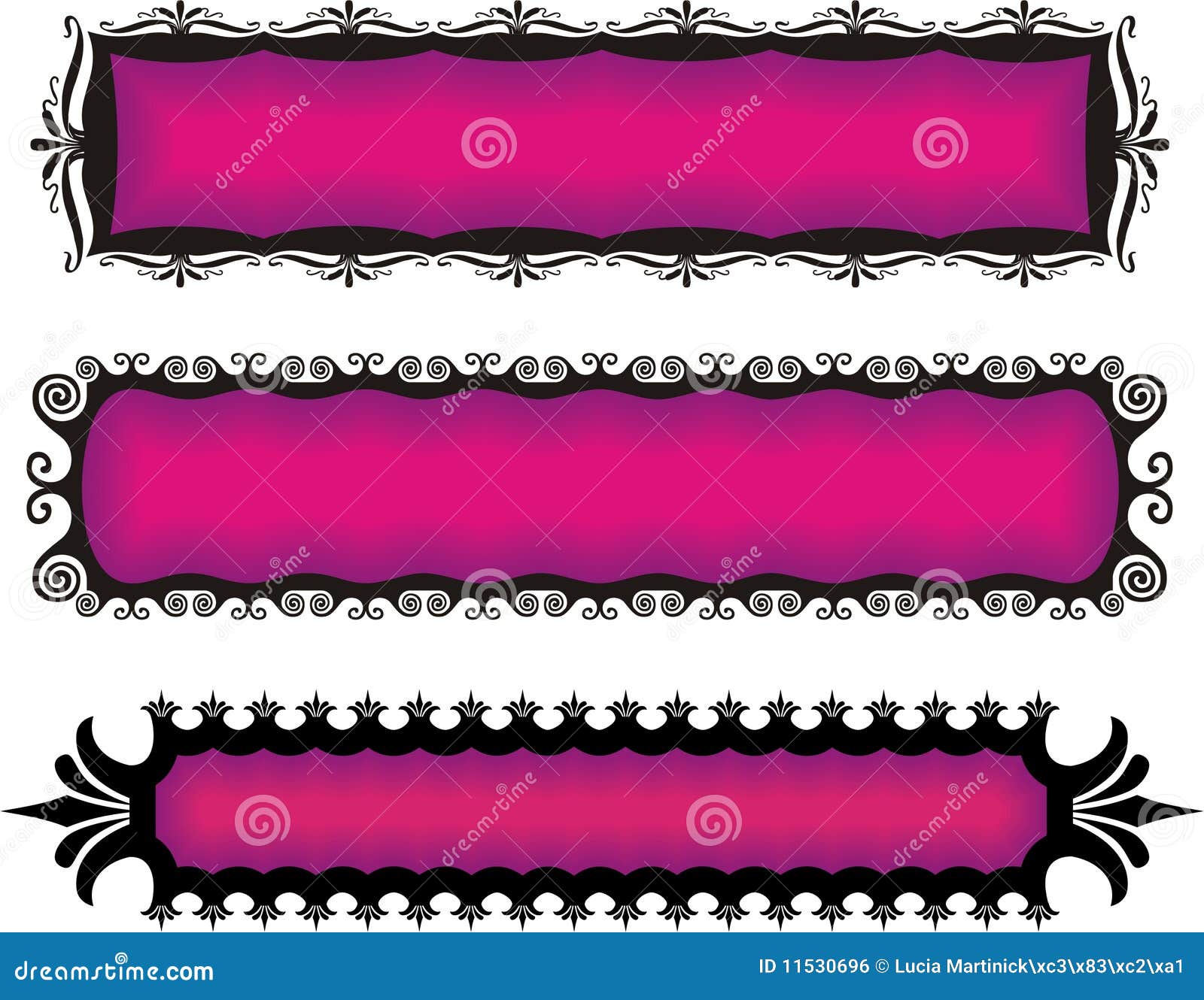 Ornament banners stock vector. Illustration of pattern 11530696