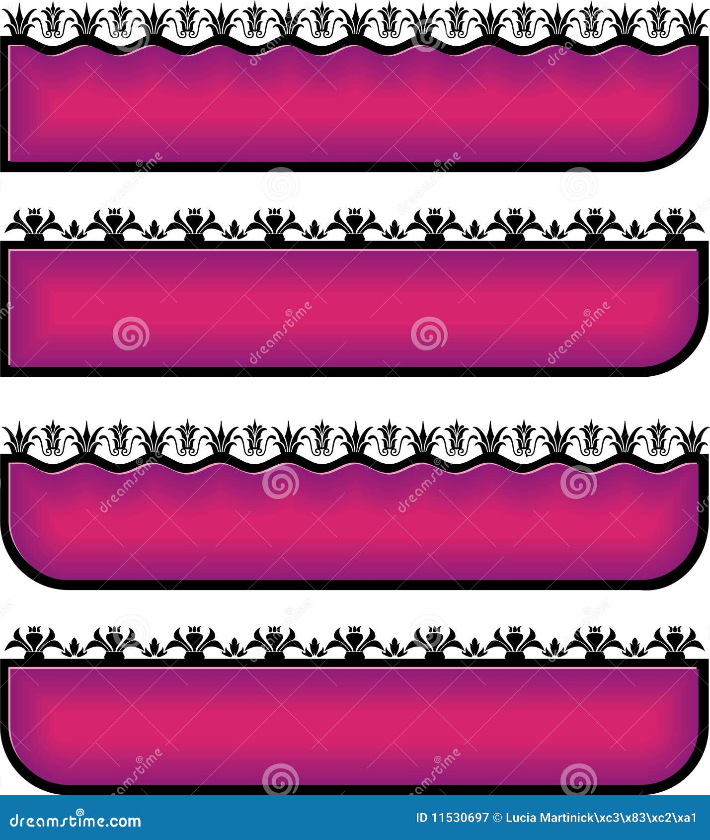 Ornament banners stock vector. Illustration of pattern 11530697