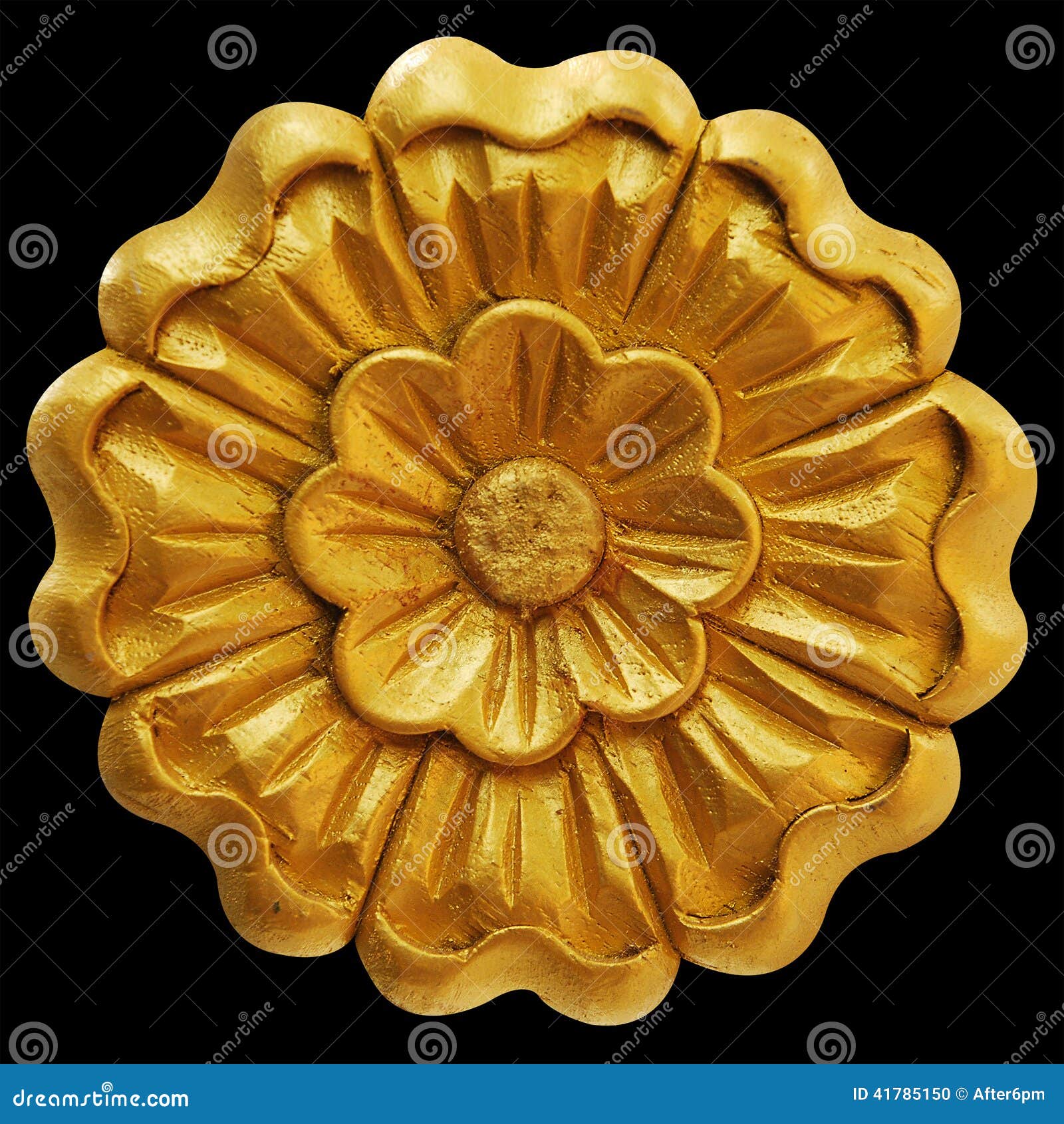 Ornament Elements, Vintage Gold Frame Floral Designs Stock Photo 53858922