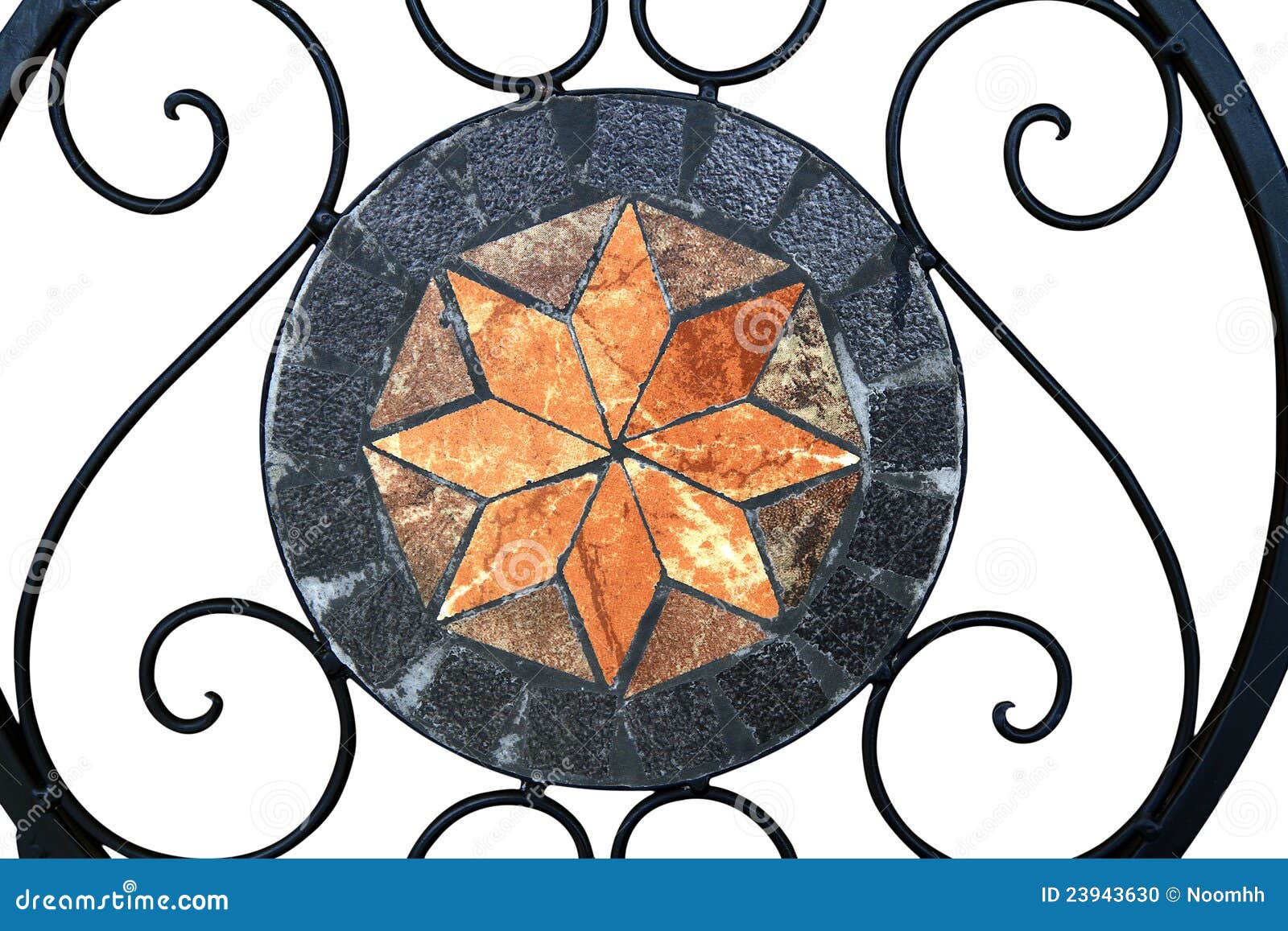 Ornament wrought iron stock photo. Image of curved, interesting 23943630