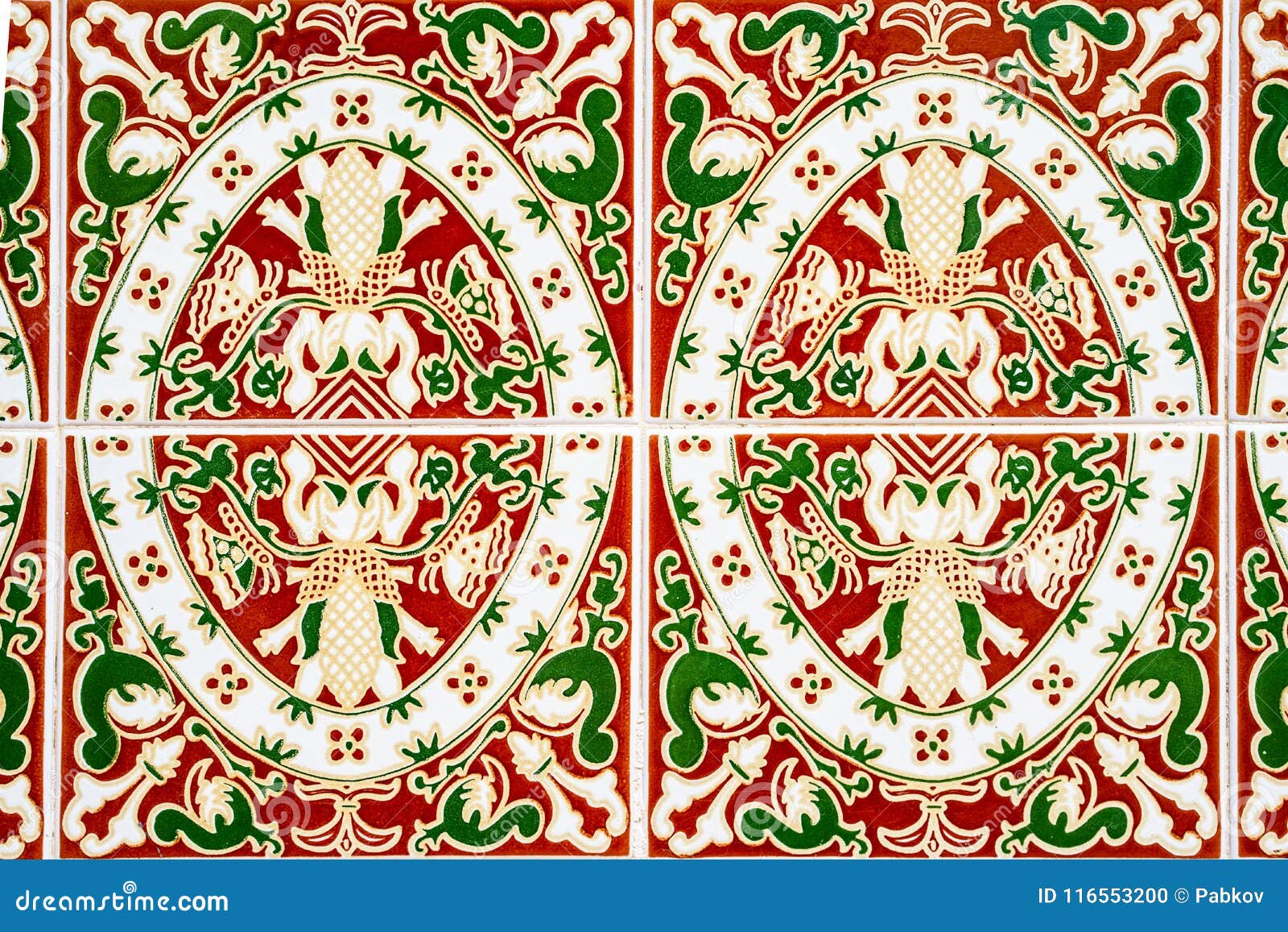 Ornamental Ceramic Background Stock Photo - Image of close, bright