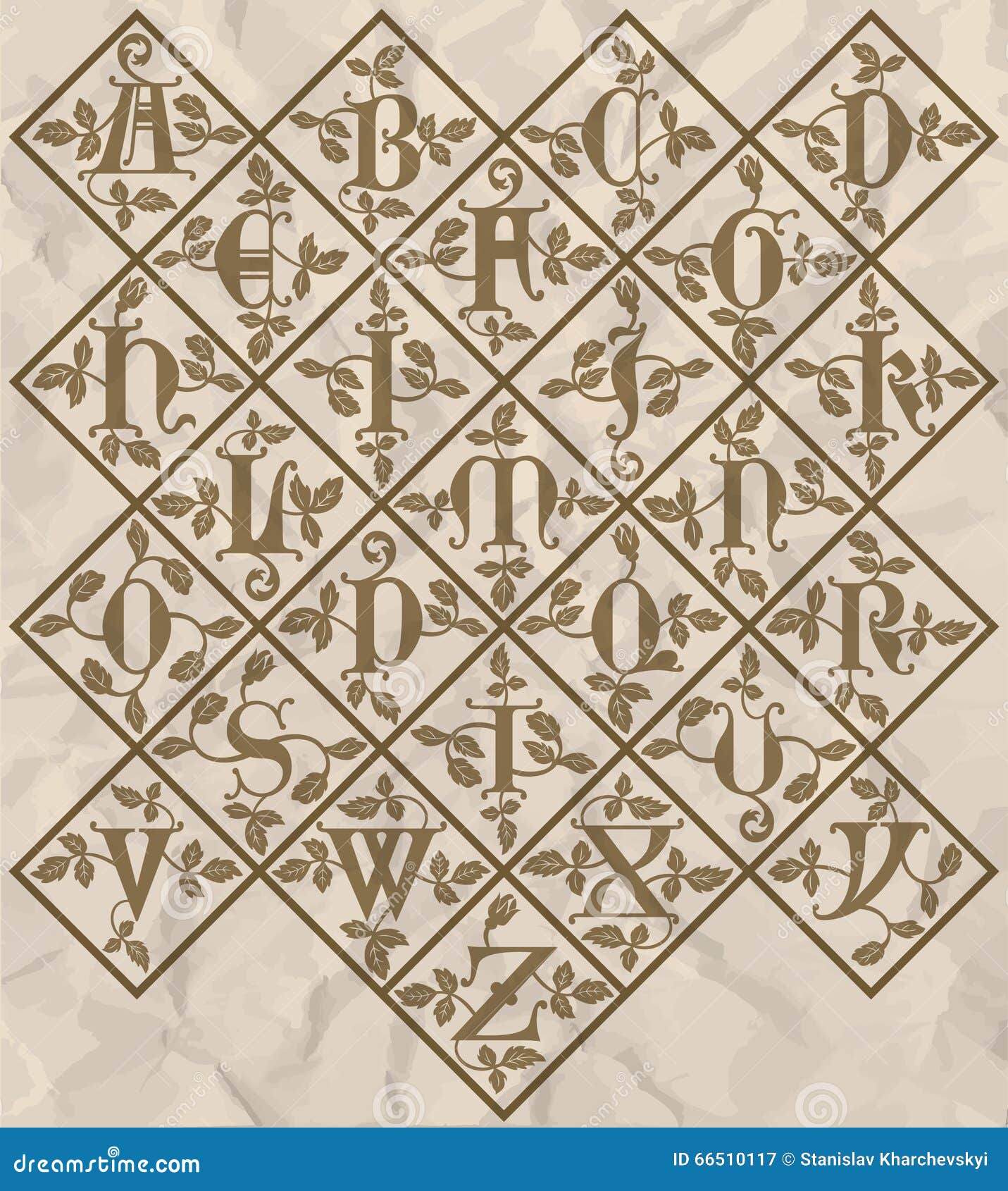 Ornamental letter alphabet stock vector. Illustration of insignia