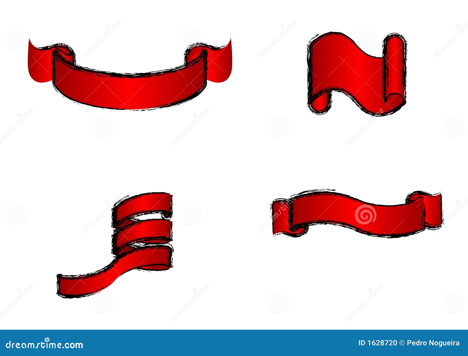 Ornamental ribbons stock vector. Illustration of celebration 1628720