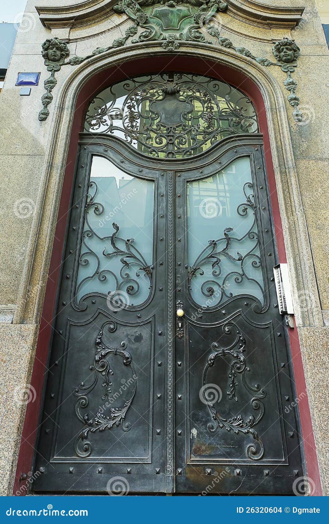 Ornamental steel door stock photo. Image of gate, metal 26320604
