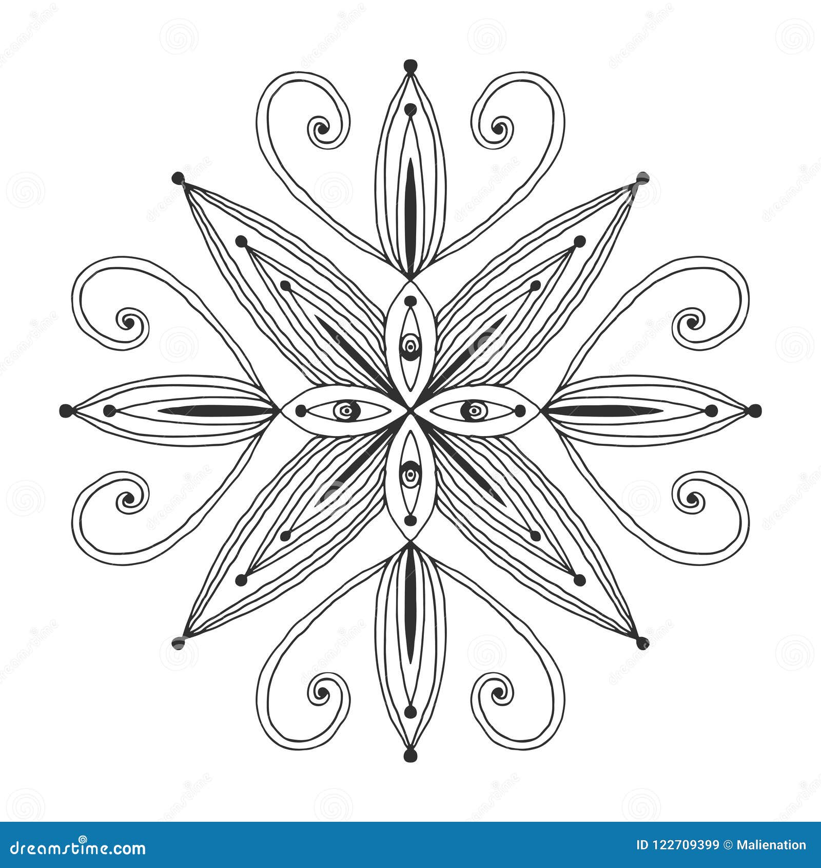Download Ornamental Vintage Mandala. Flower Ornament Pattern ...