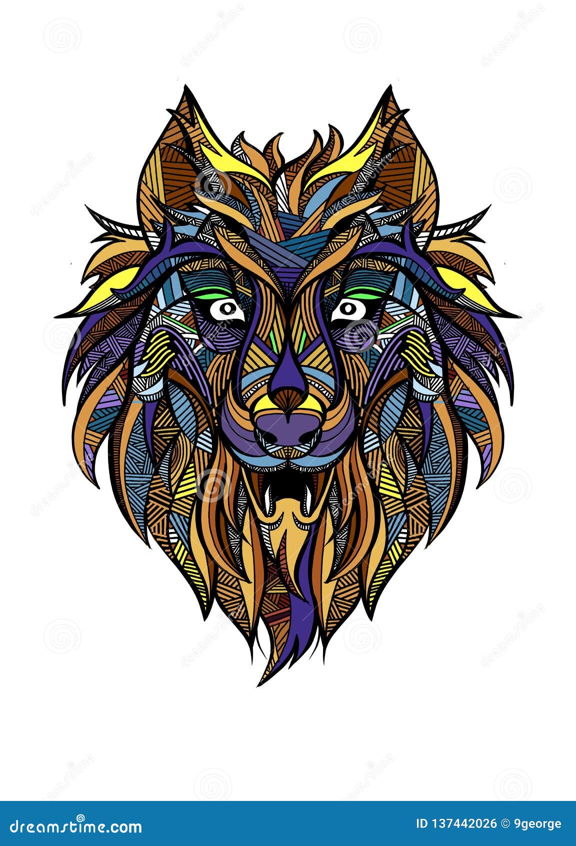 Tattoo design of tribal mask vintage engraved illustration Stock Vector  Image  Art  Alamy