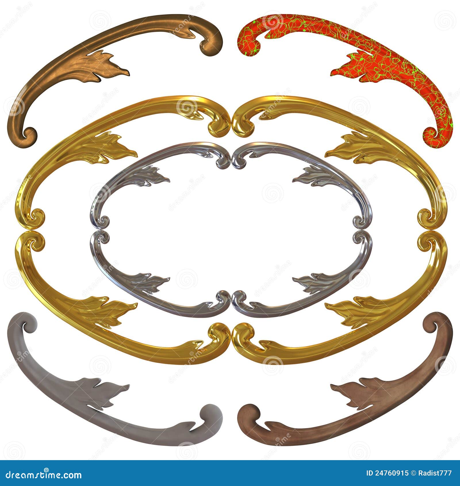 Ornamentation for Interior Decoration Stock Illustration Illustration