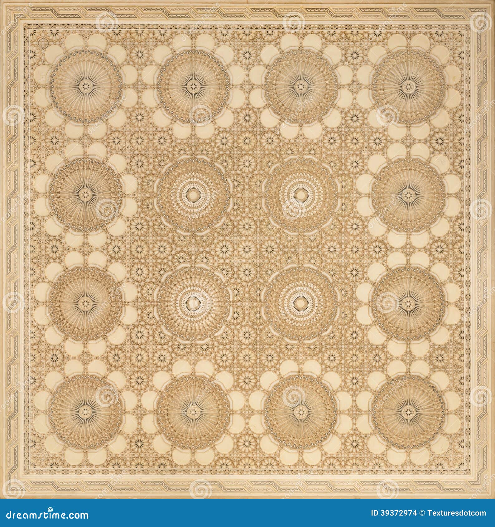 Ornamented Moroccan Ceiling Stock Photo Image of muslim, moorish