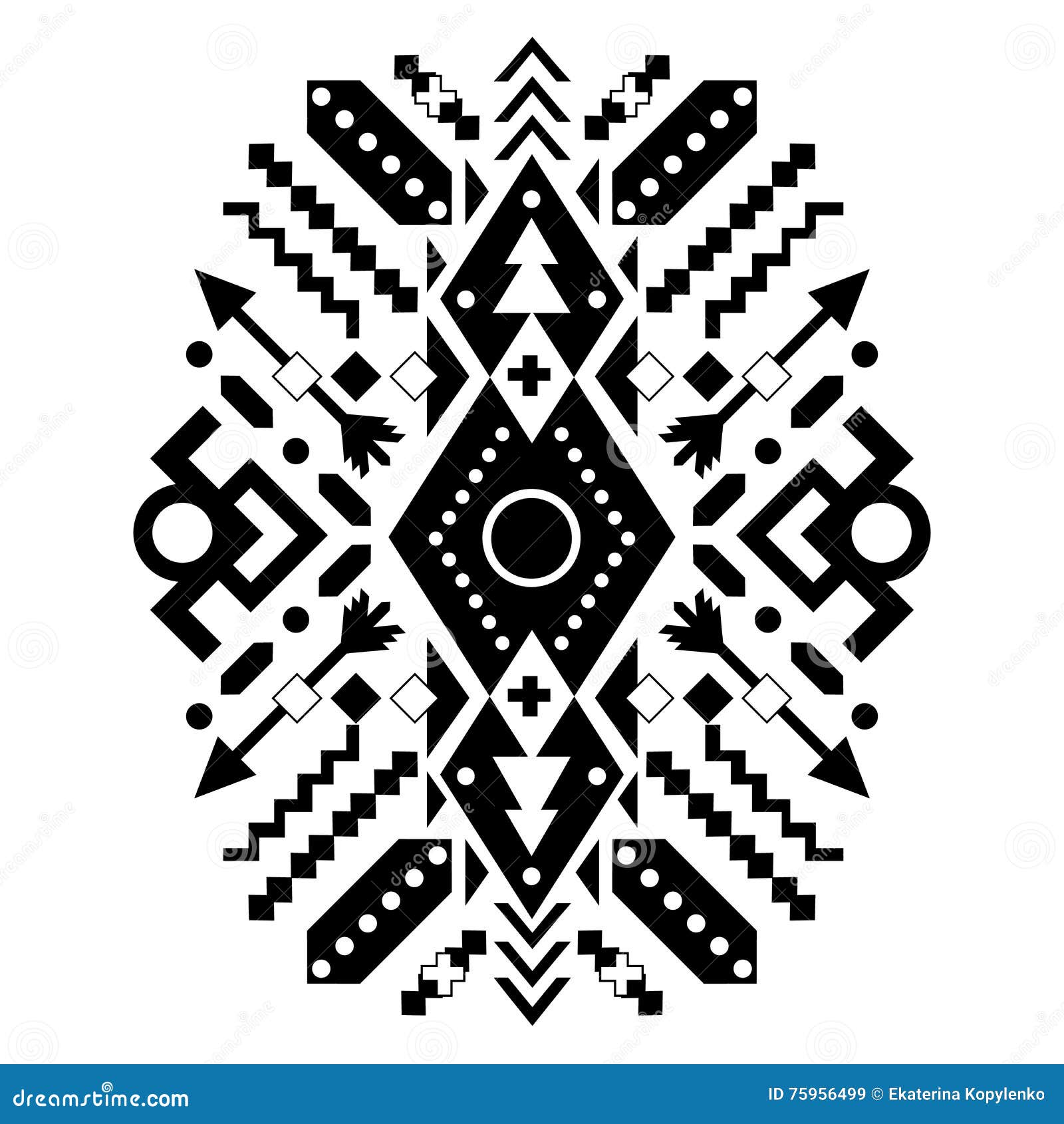 Ornamento Tribal Mexicano E Asteca Vetor Ilustração do Vetor - Ilustração de  boêmia, étnico: 75956499, image size:1600x1690