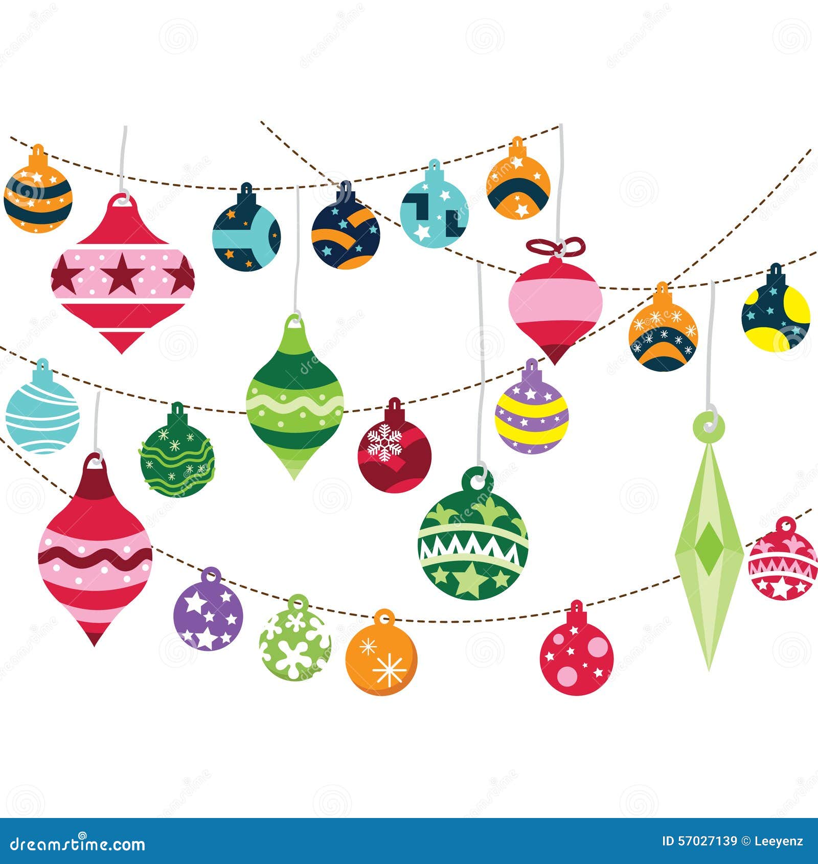 Christmas Ornaments Ilustraciones Stock, Vectores, Y Clipart (64,860