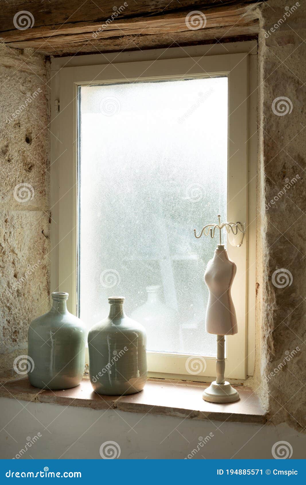 Ornaments on the Window Sill Stock Image Image of room, glass 194885571