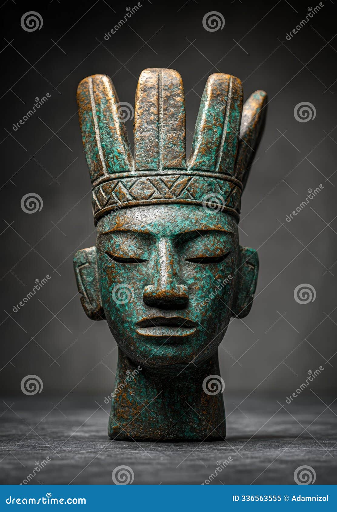 ornate ancient tribal mask