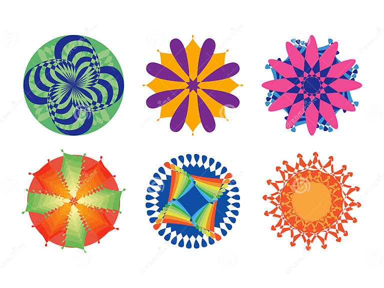 Ornate circular patterns stock vector. Illustration of design 23042644