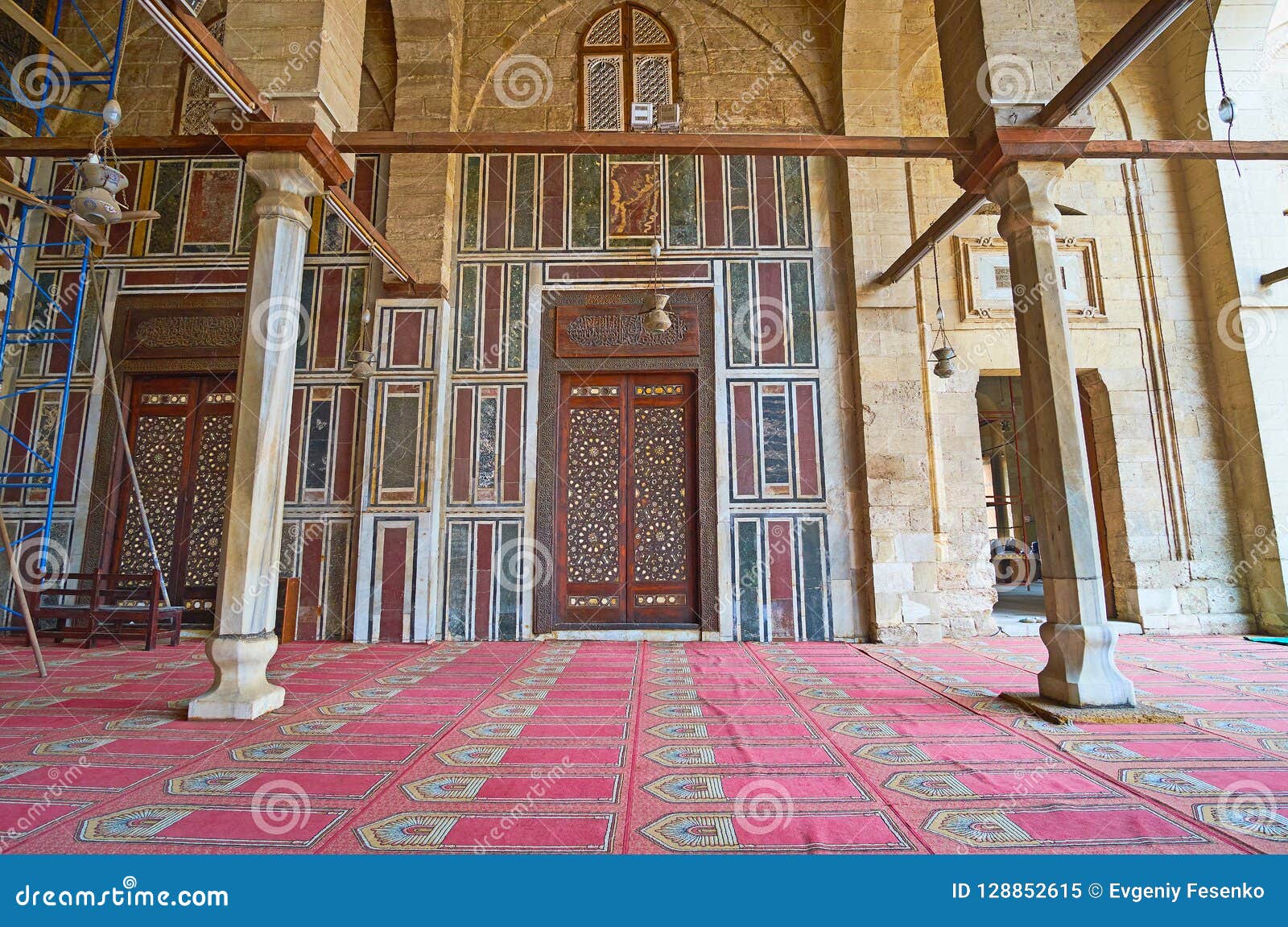 The Ornate Door Of Al Muayyad Mosque Cairo Egypt Editorial