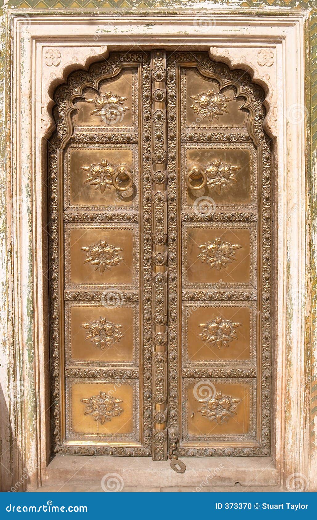 Ornate Door Jaipur City Palace Stock Photo Image of door, gate 373370