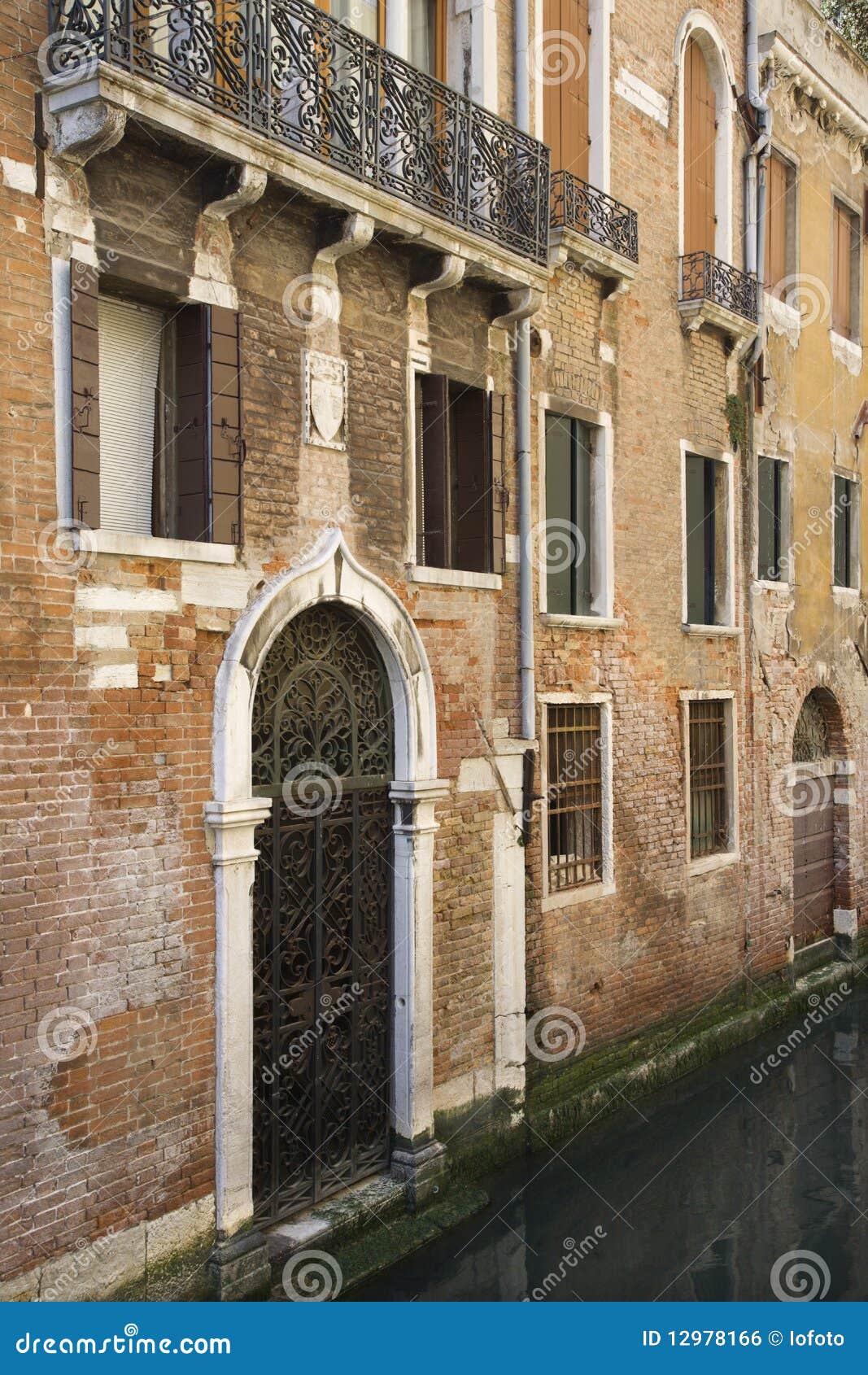 Ornate Facade of Home Stock Photo Image of closed, italy 12978166
